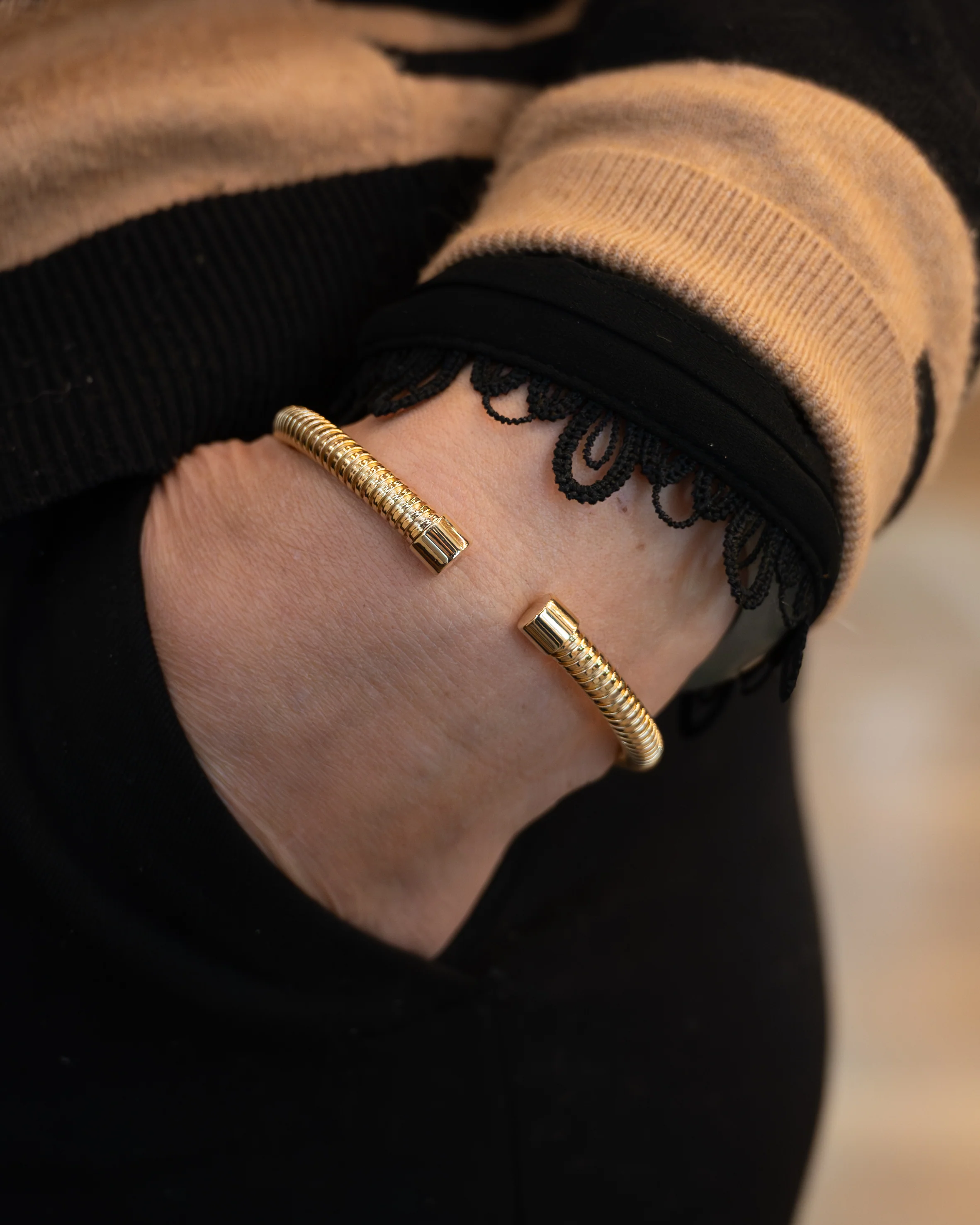 Flexibile Tubogas Bangle Bracelet in 14k Yellow Gold - Image 6