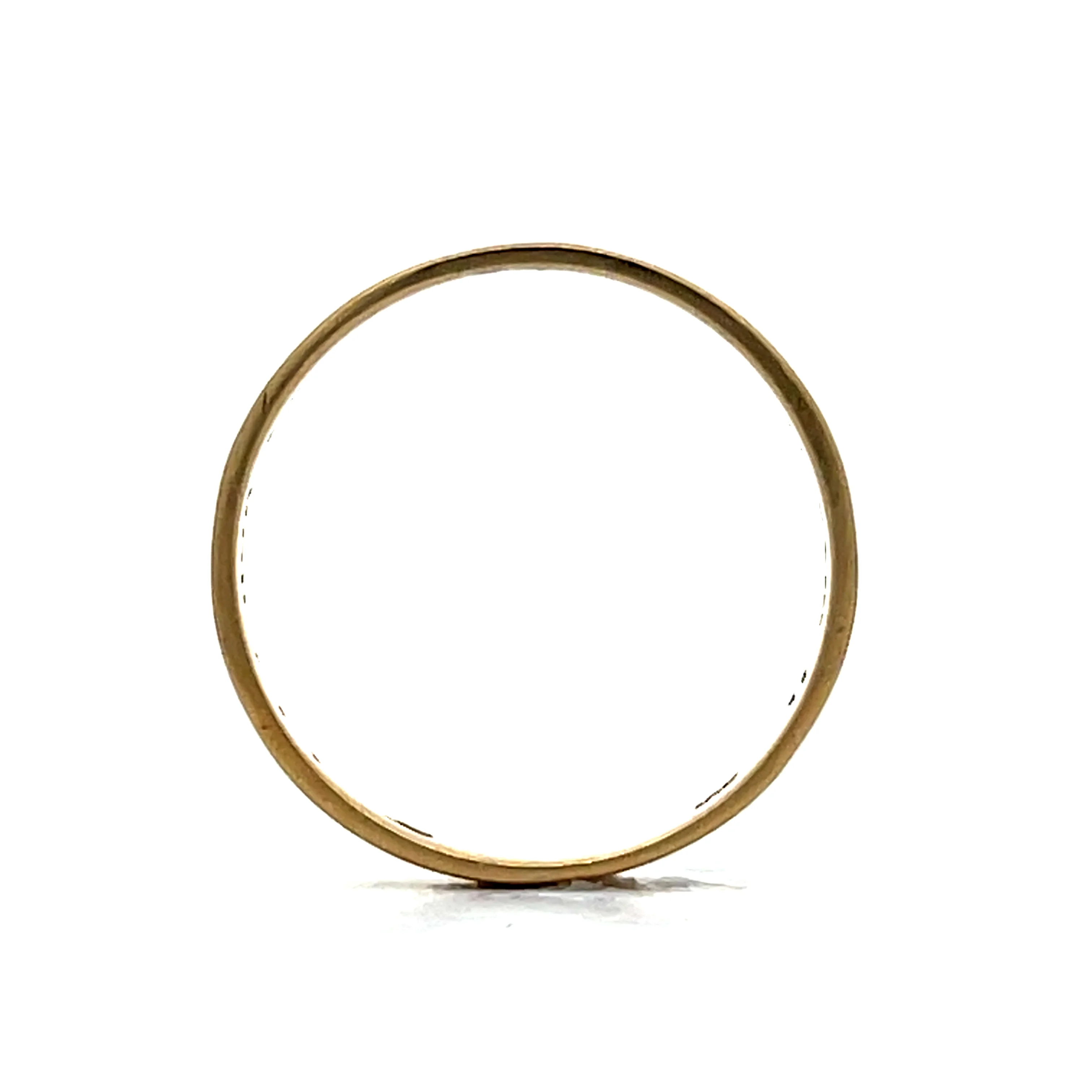 Footprint Engraved Stacking Band in 10k - Image 7