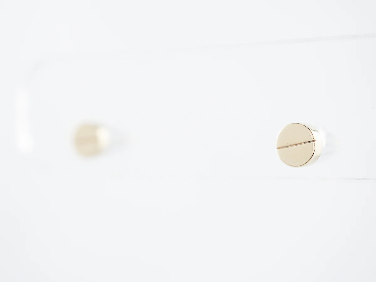 Geometric Earrings Modern in 14k Yellow Gold - Image 2