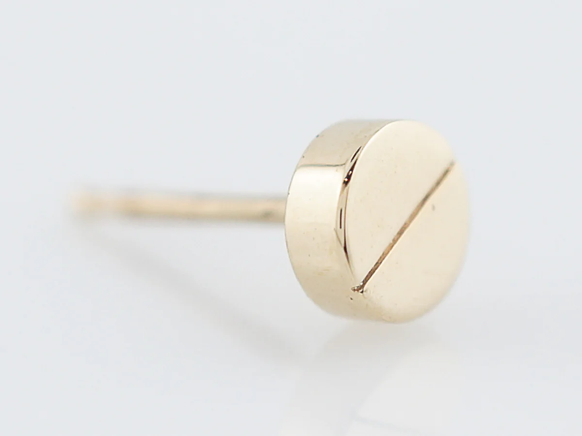 Geometric Earrings Modern in 14k Yellow Gold - Image 5