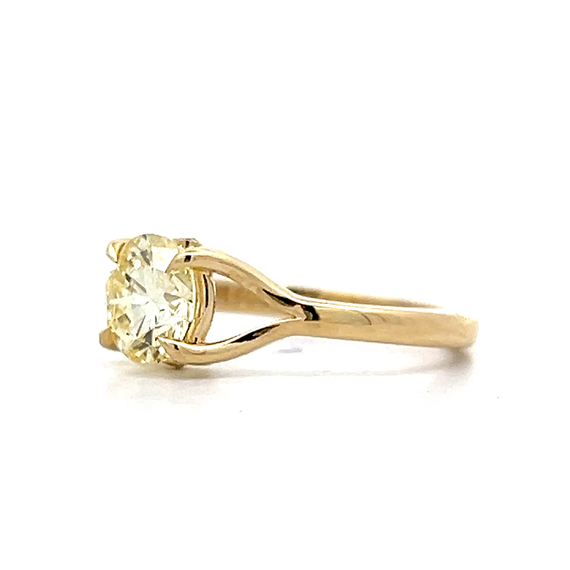 1.28 Round Diamond Solitaire Engagement Ring in 14k - Image 2