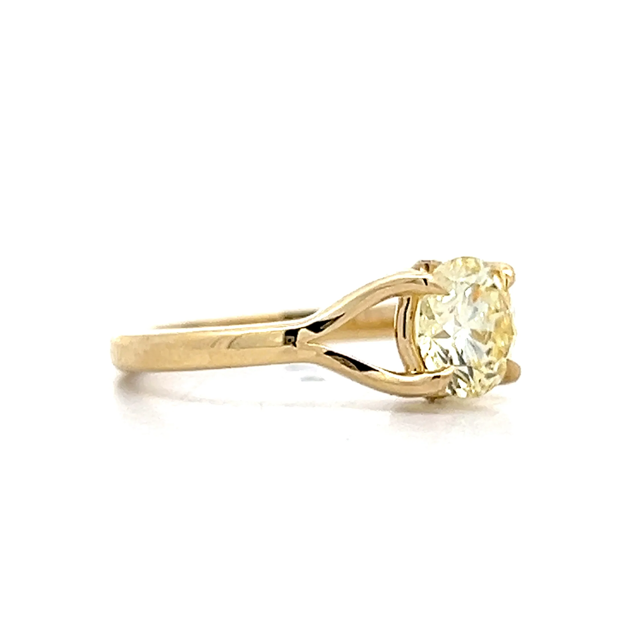 1.28 Round Diamond Solitaire Engagement Ring in 14k - Image 3