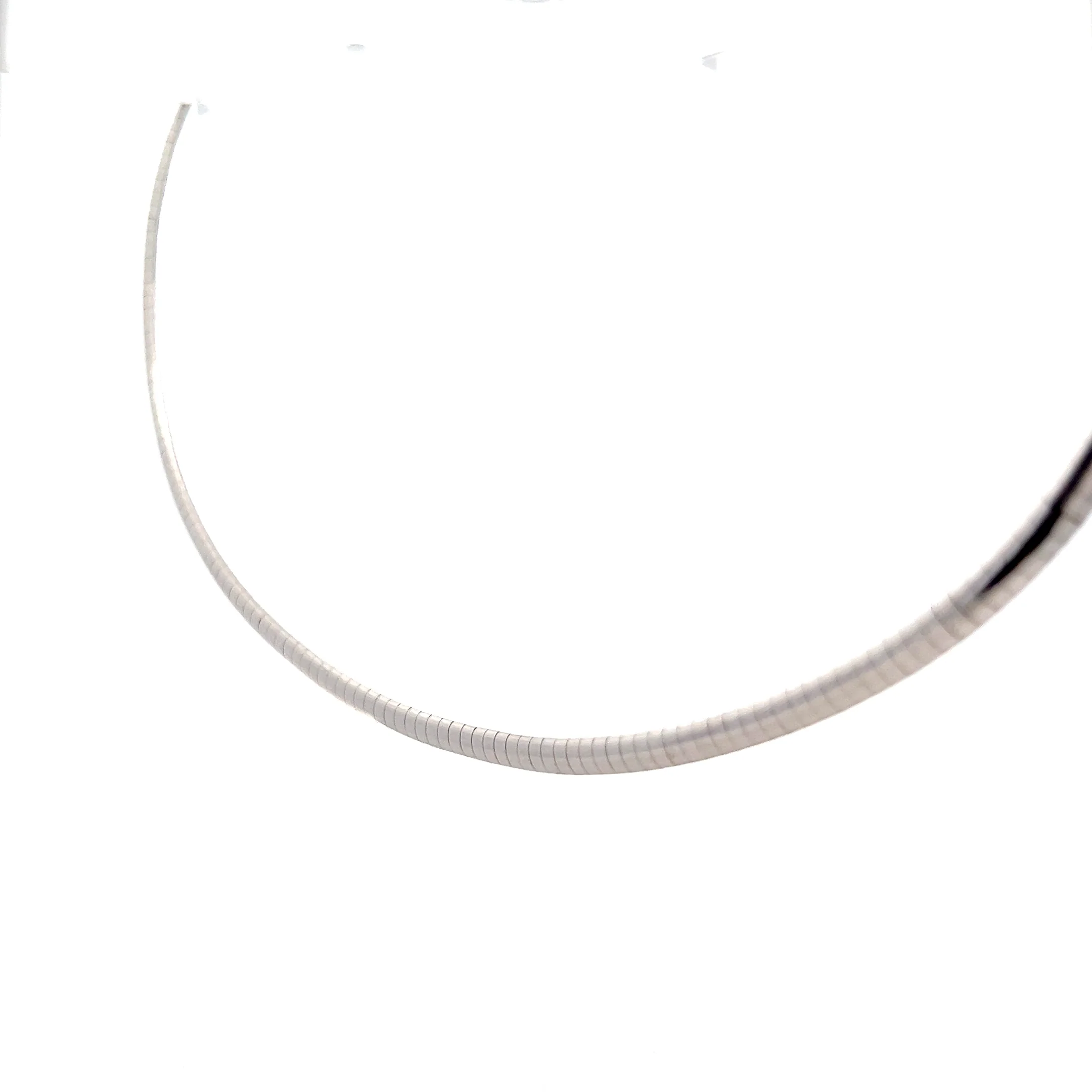 4 Inch Omega Chain Necklace in 14k - Image 2