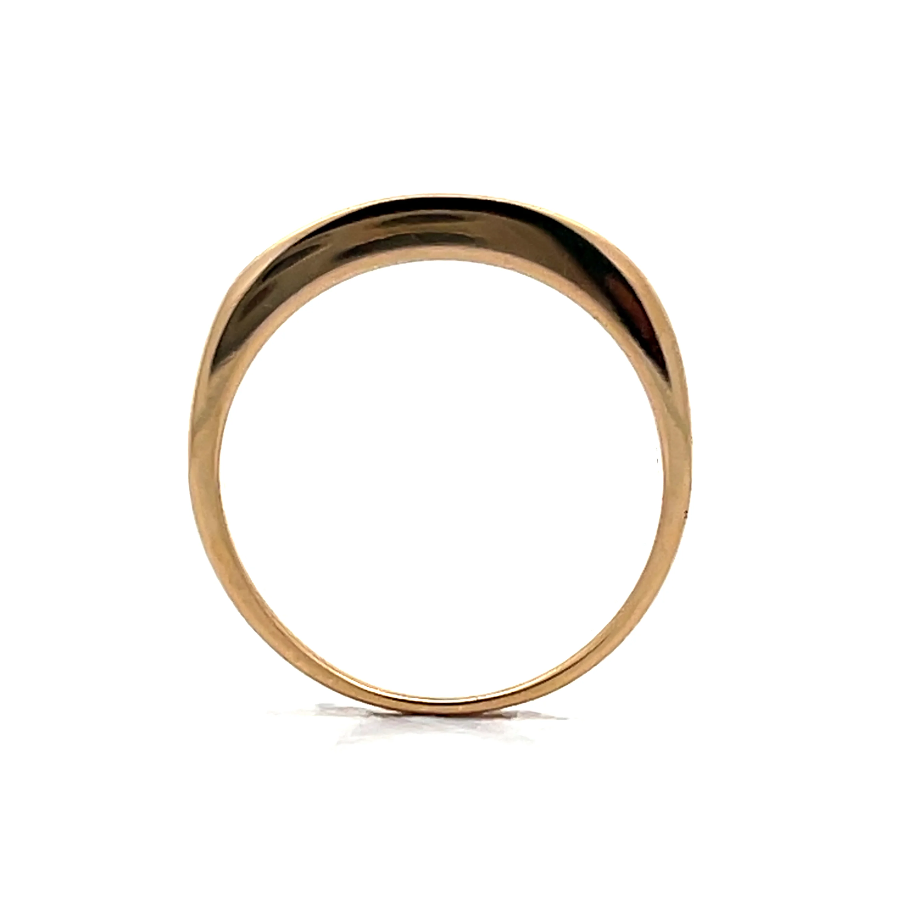 1.03 Carre Cut Diamond Band in 18k Yellow Gold - Image 4