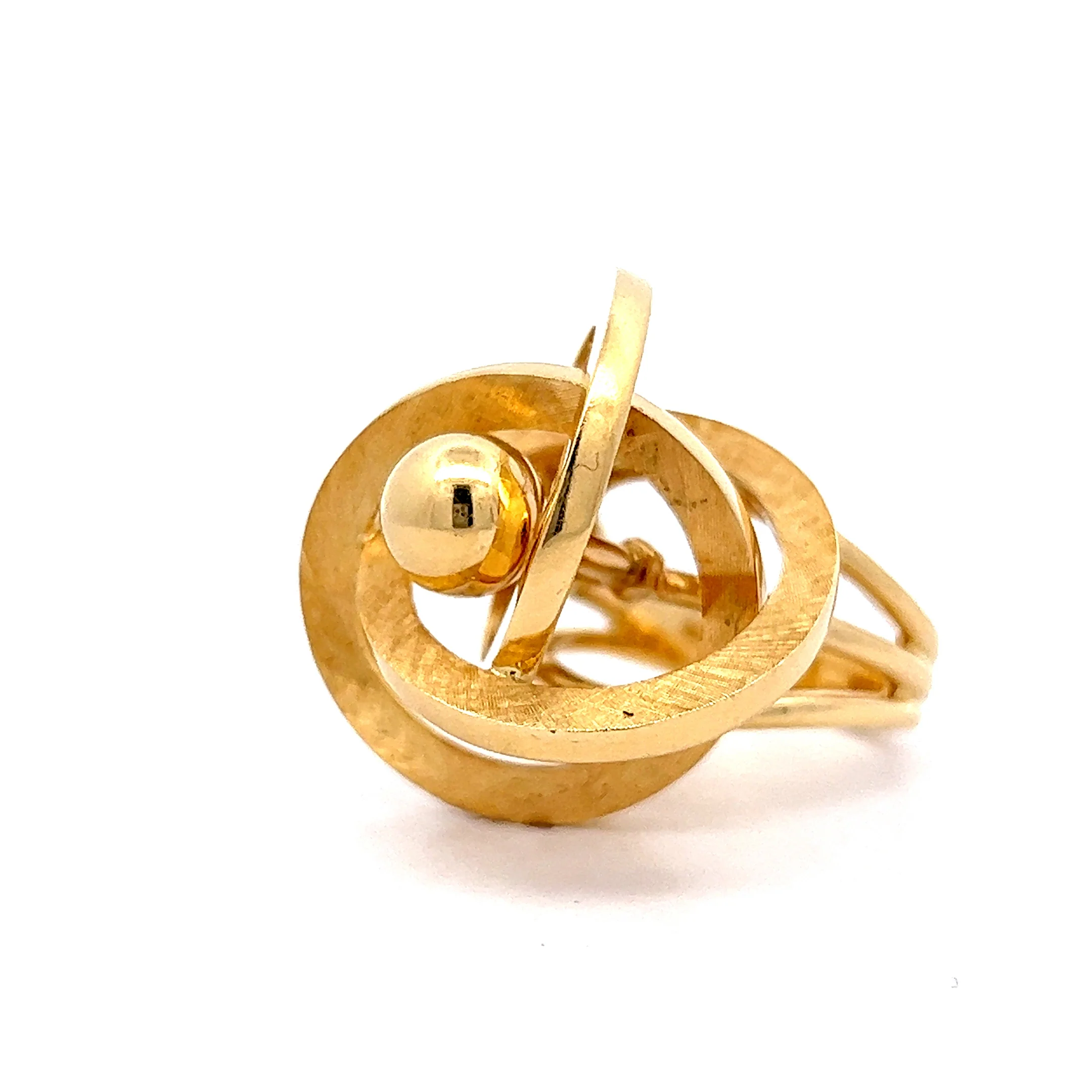 Gyroscopic Cocktail Ring in 18k Yellow Gold - Image 3