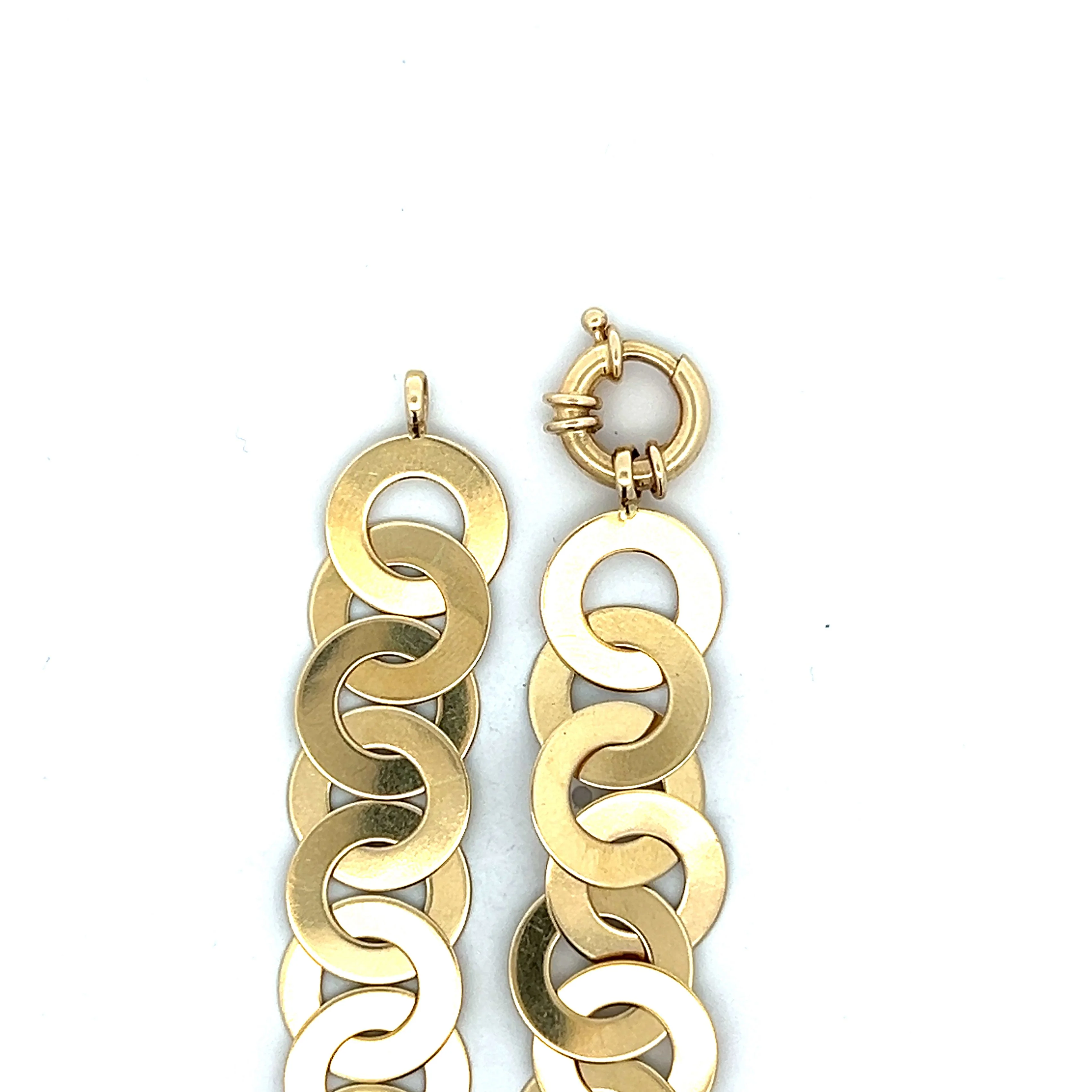 Interlocking Disc Bracelet in 14k Yellow Gold - Image 4