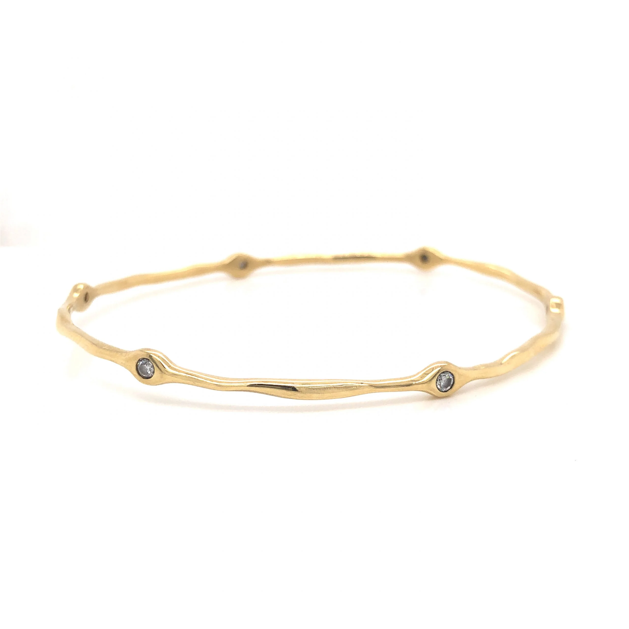 Ippolita Superstar Diamond Bangle Bracelet in 18k Yellow Gold - Image 3