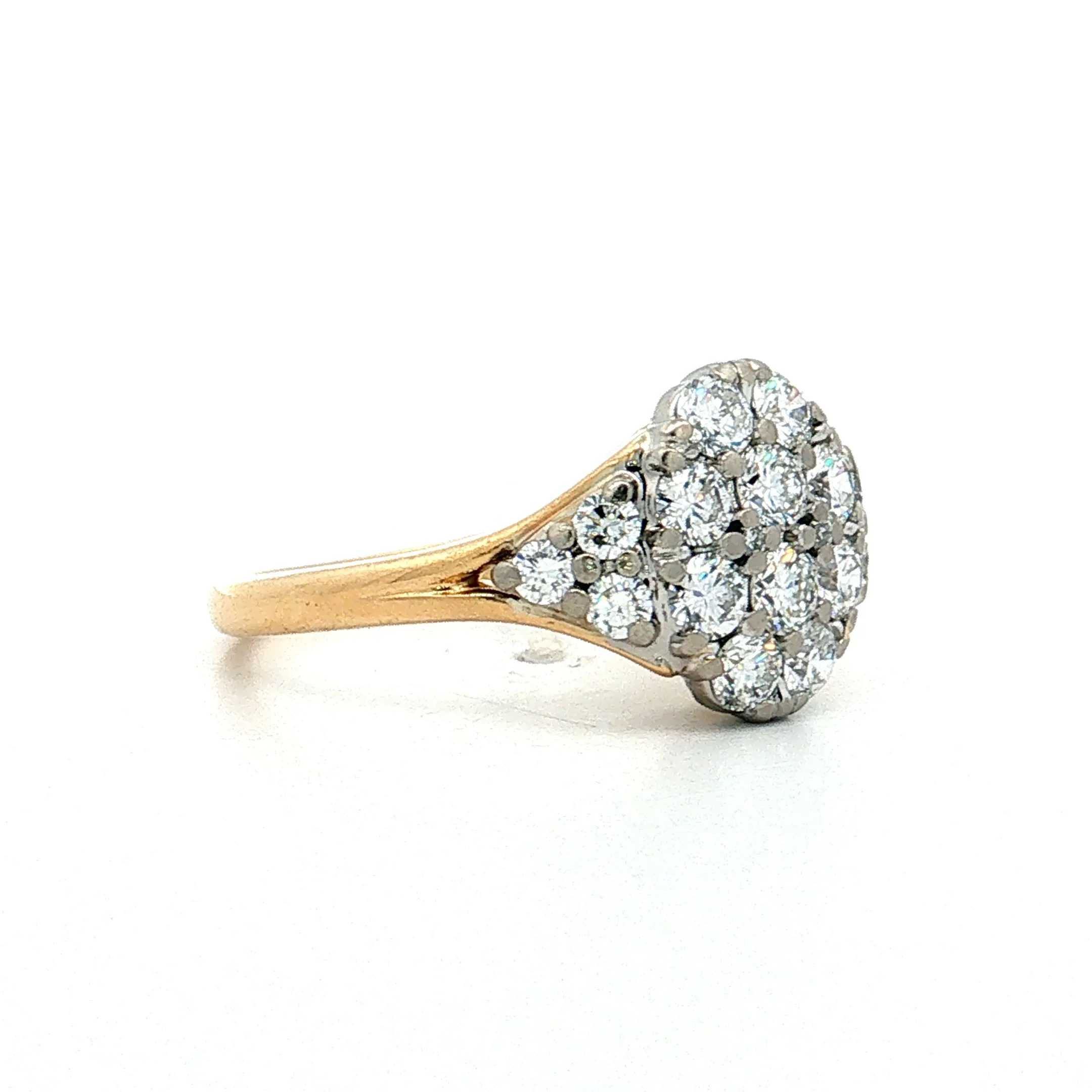 Jabel Diamond Cocktail Ring 18k Two-Tone Gold - Image 3