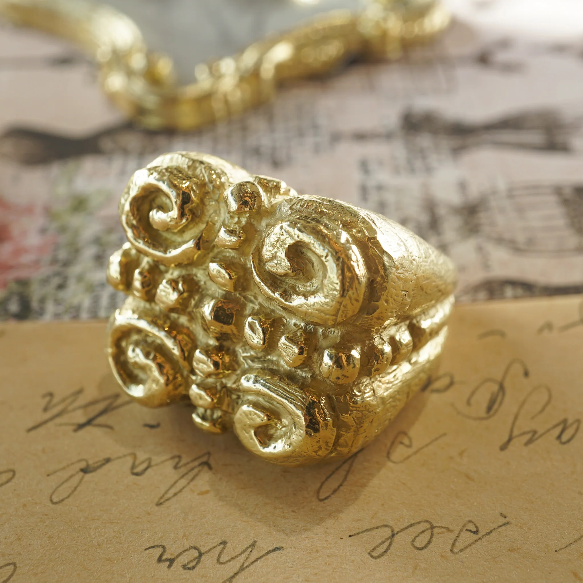 Katy Briscoe Cocktail Ring in 18k Yellow Gold - Image 6