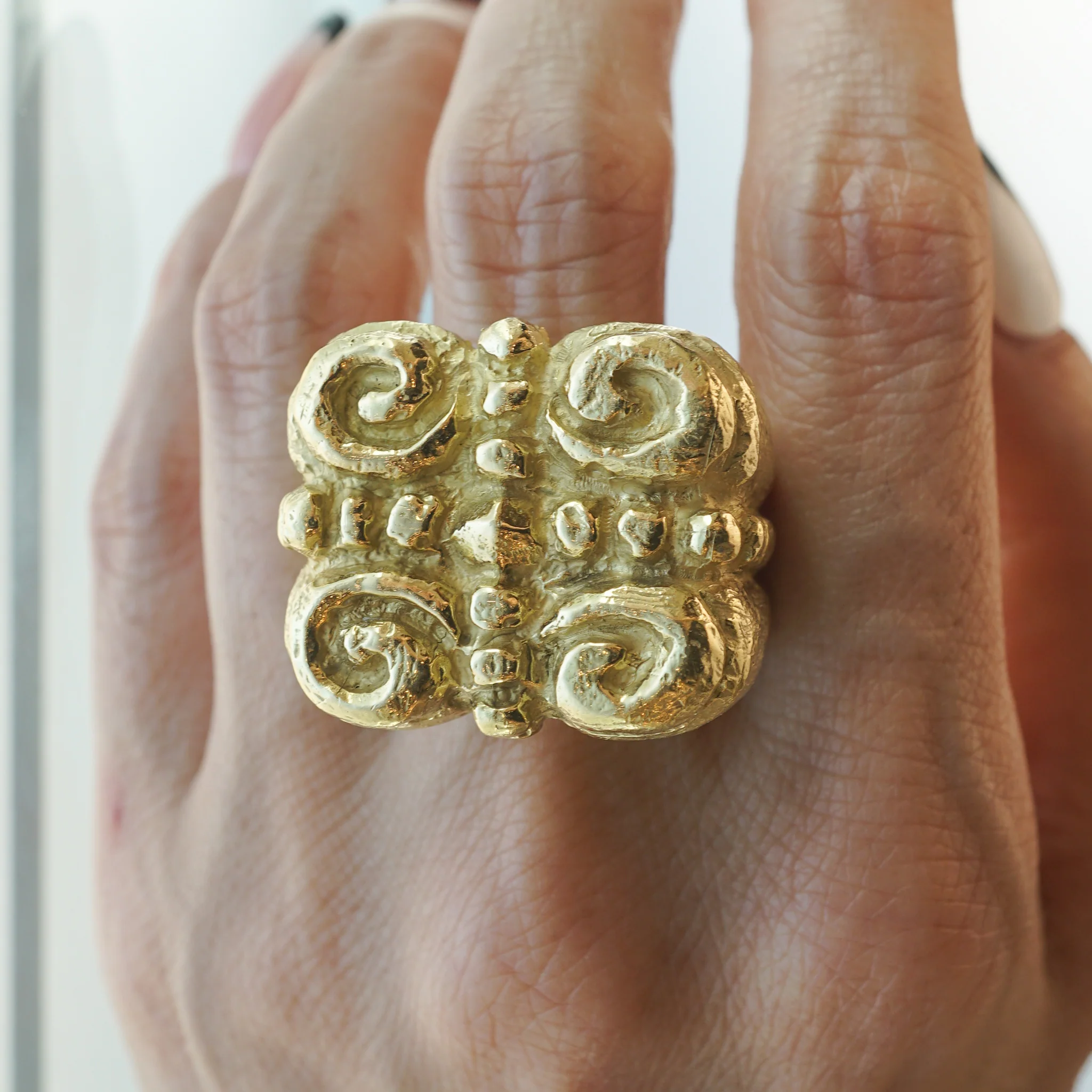 Katy Briscoe Cocktail Ring in 18k Yellow Gold - Image 7