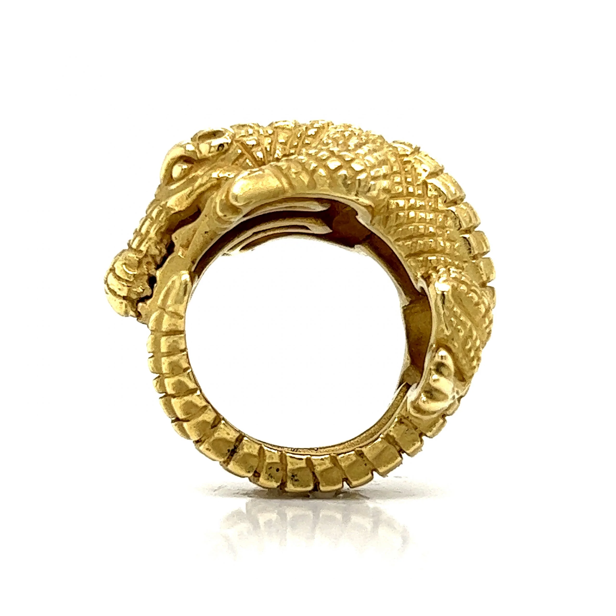 Kieselstein Cord Alligator Ring in 18k Yellow Gold - Image 5