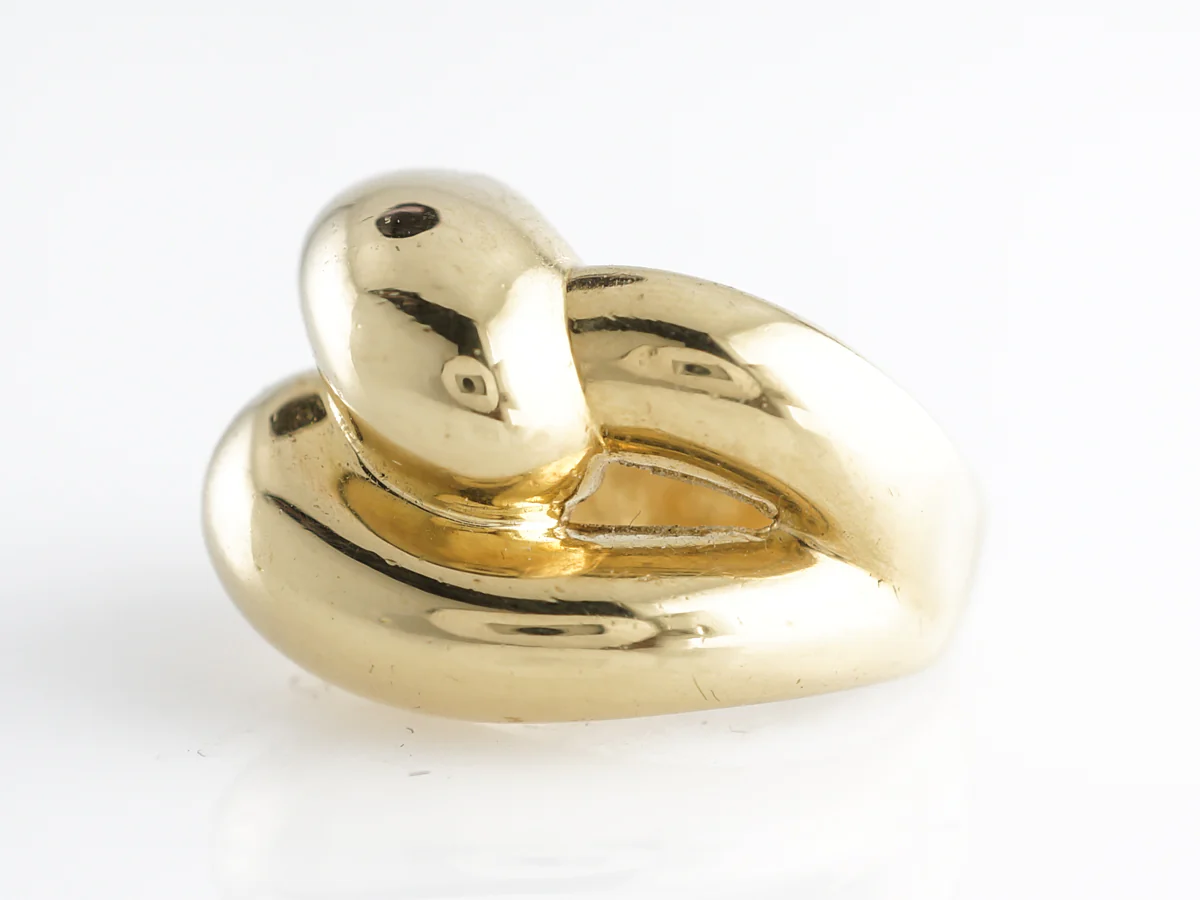 Knotted Right Hand Ring in 18k Yellow Gold - Image 2