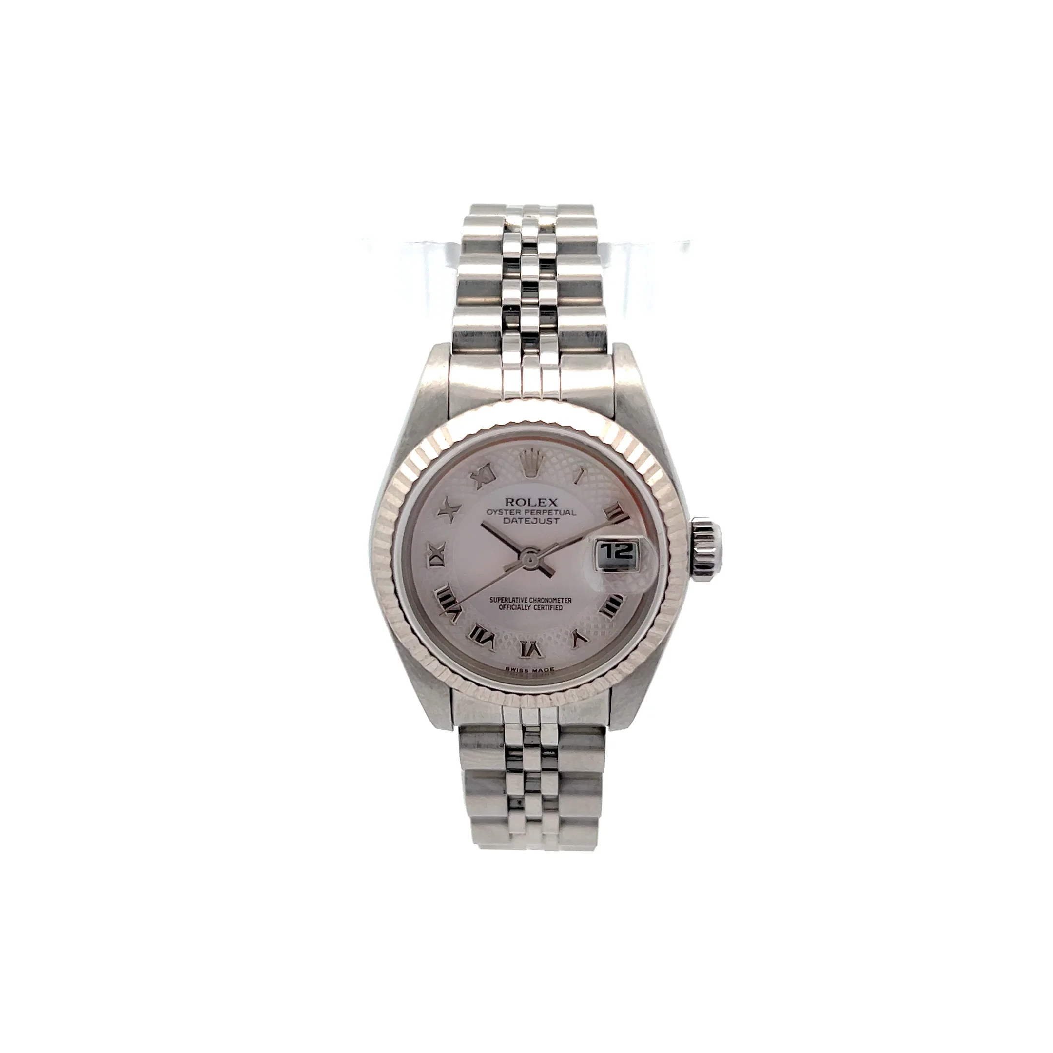 Ladies Datejust Rolex 26mm Ref 79174 in 18k White Gold