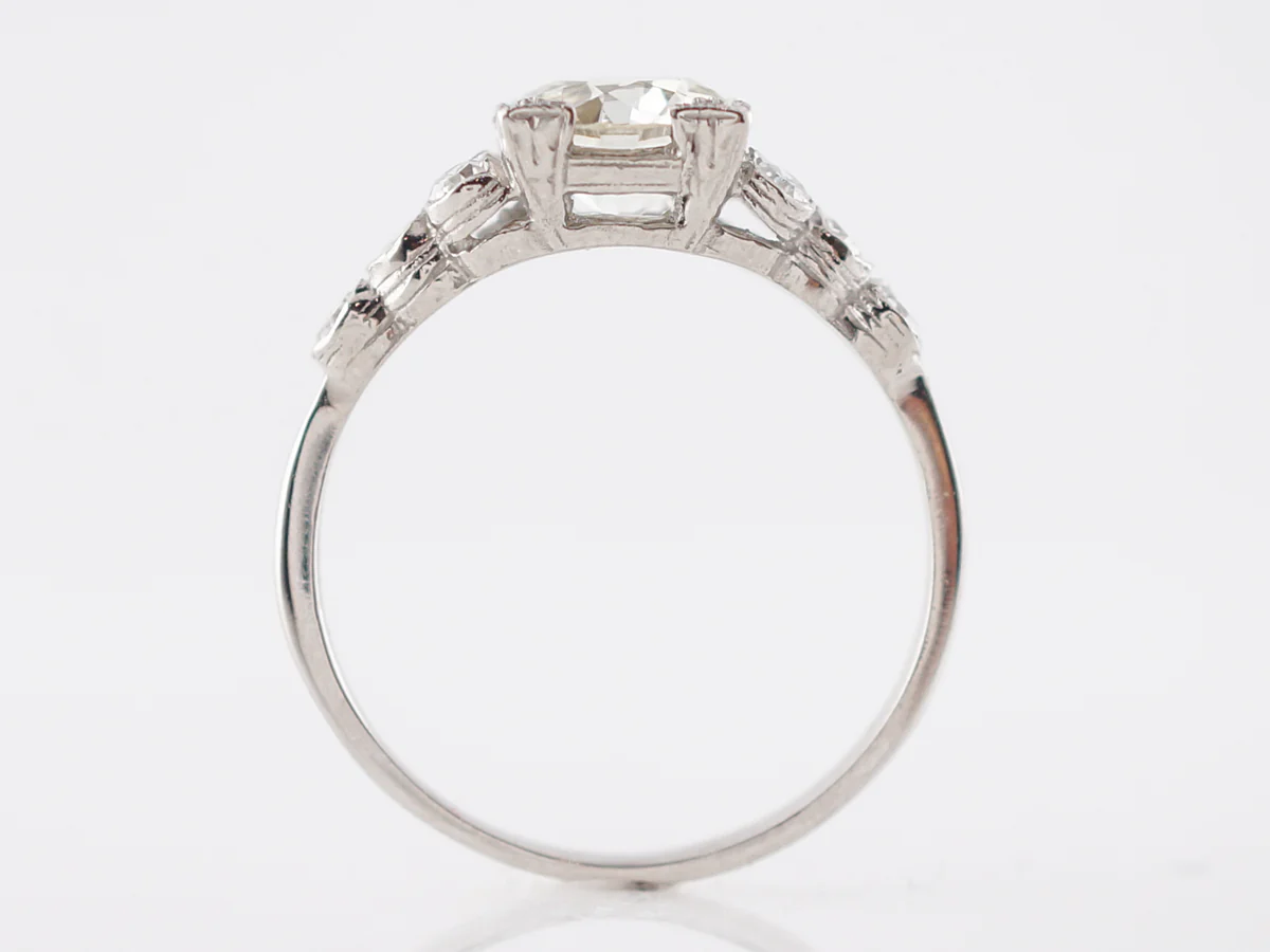 1.5 Carat Late Art Deco Old European Cut Diamond Ring - Image 4