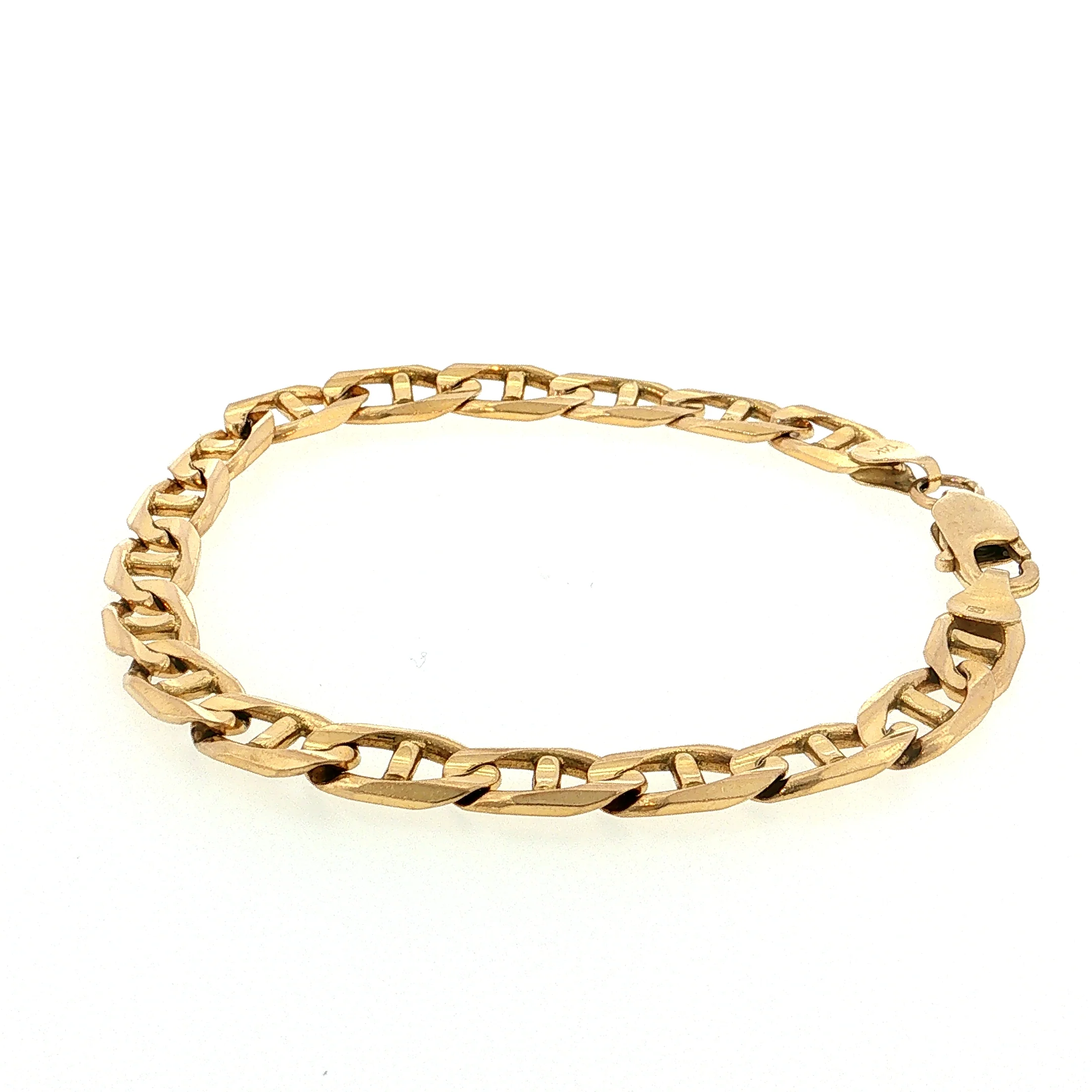 Mariner Link Chain Bracelet 14k Yellow Gold - Image 2