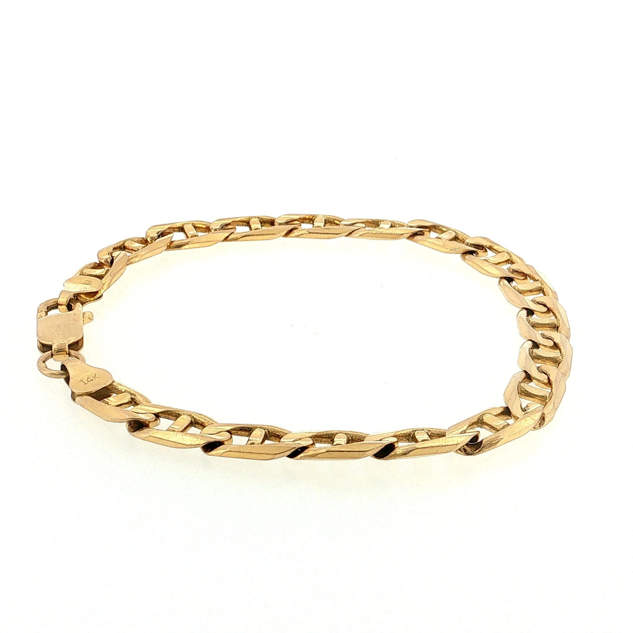 Mariner Link Chain Bracelet 14k Yellow Gold - Image 3