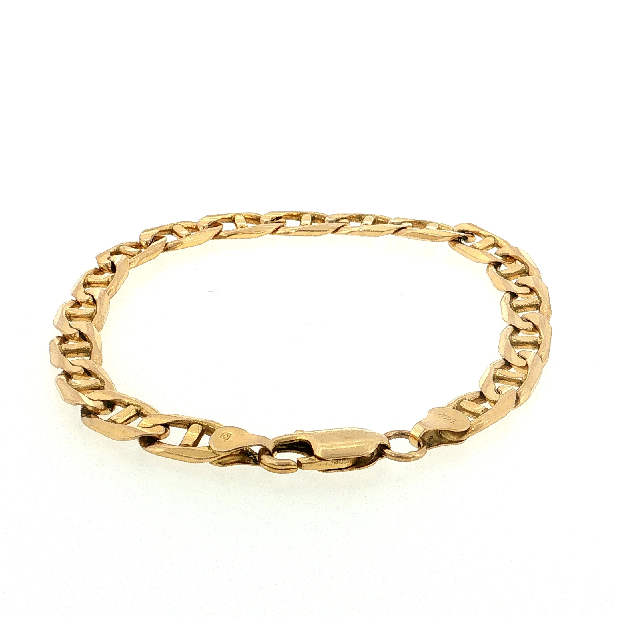 Mariner Link Chain Bracelet 14k Yellow Gold - Image 4