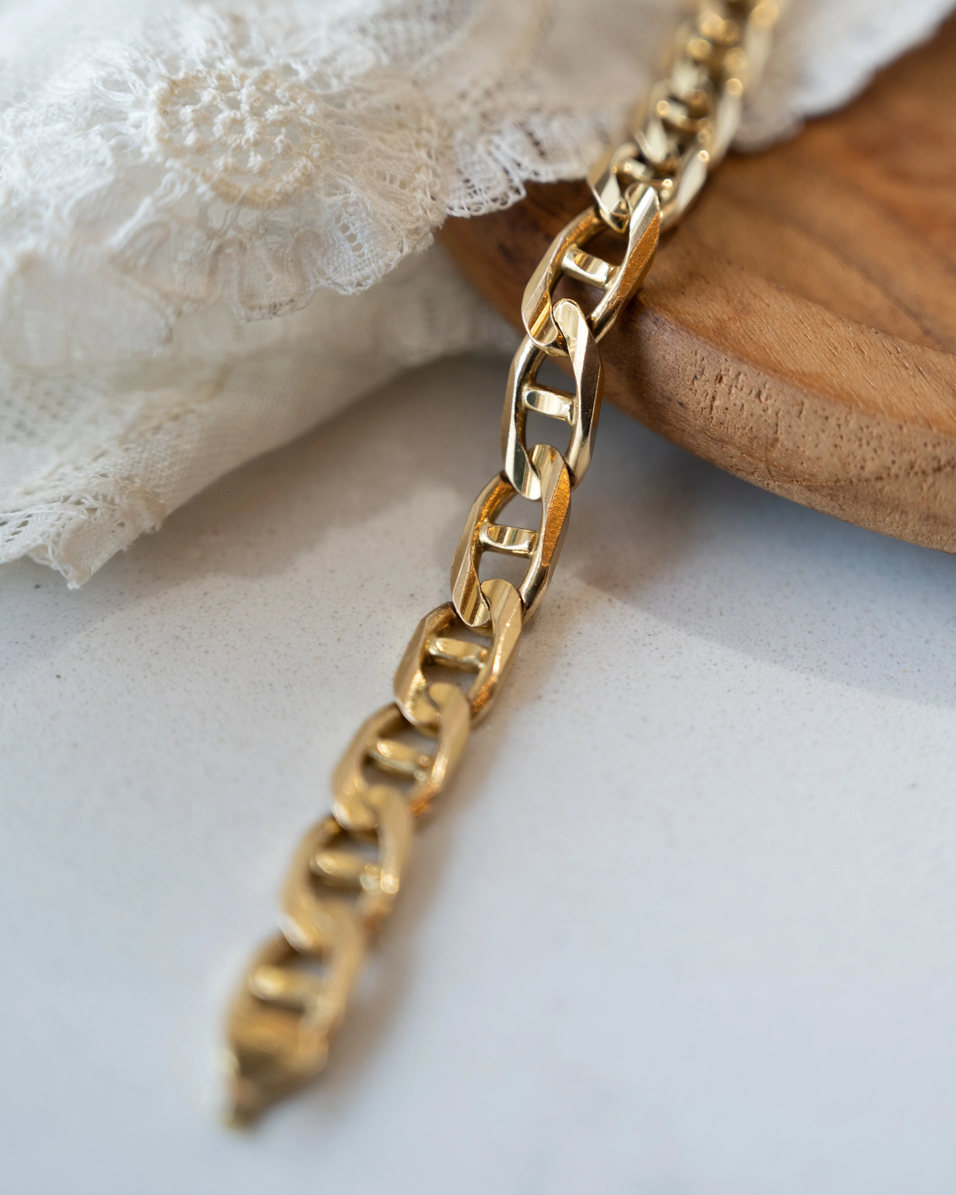 Mariner Link Chain Bracelet 14k Yellow Gold - Image 5