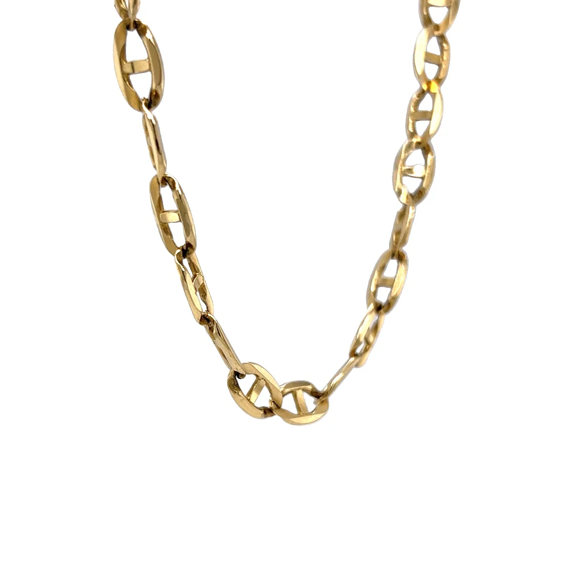 Mariner Link Chain Necklace in 14k Yellow Gold - Image 3