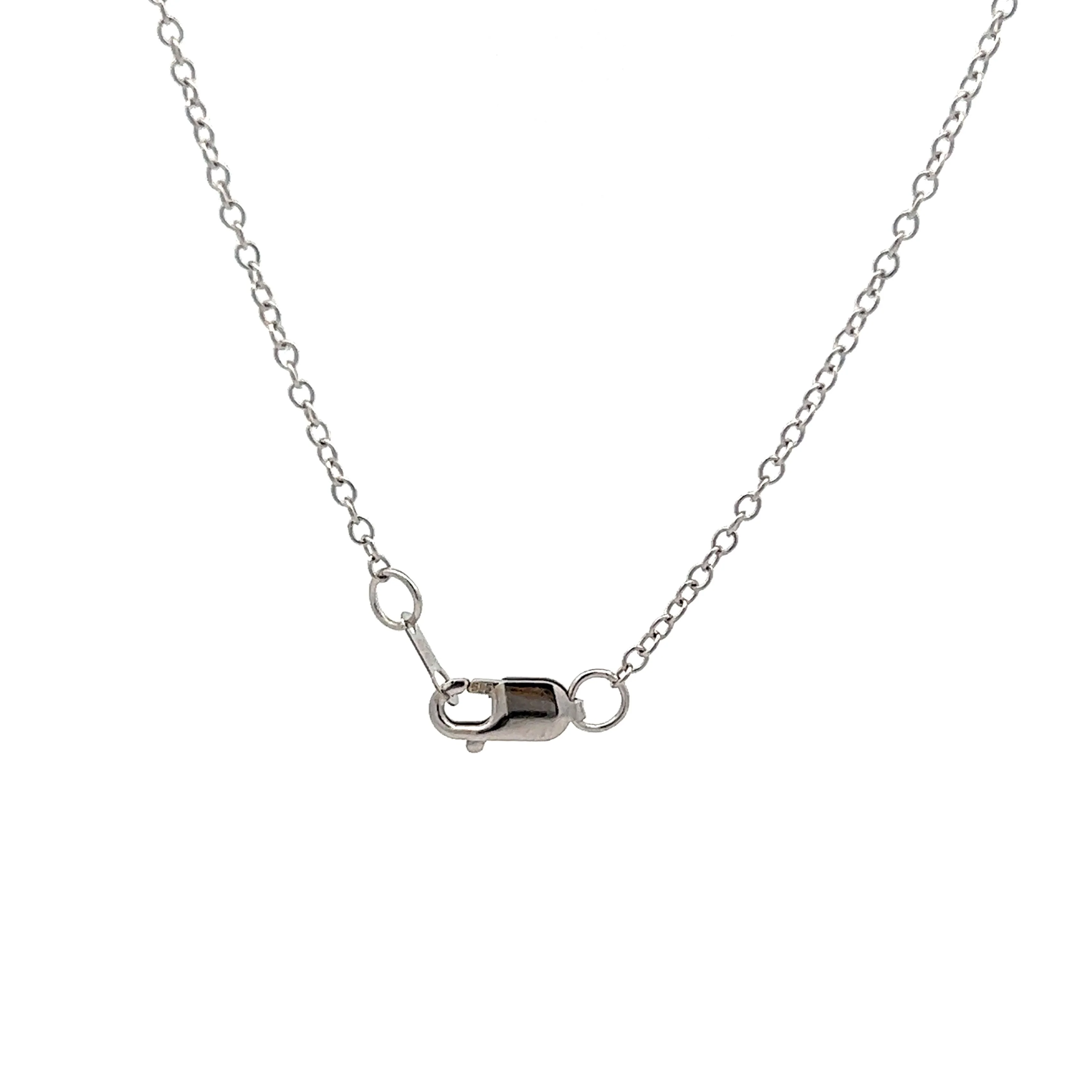 Marquis Shaped Diamond Pendant in 14k White Gold - Image 5