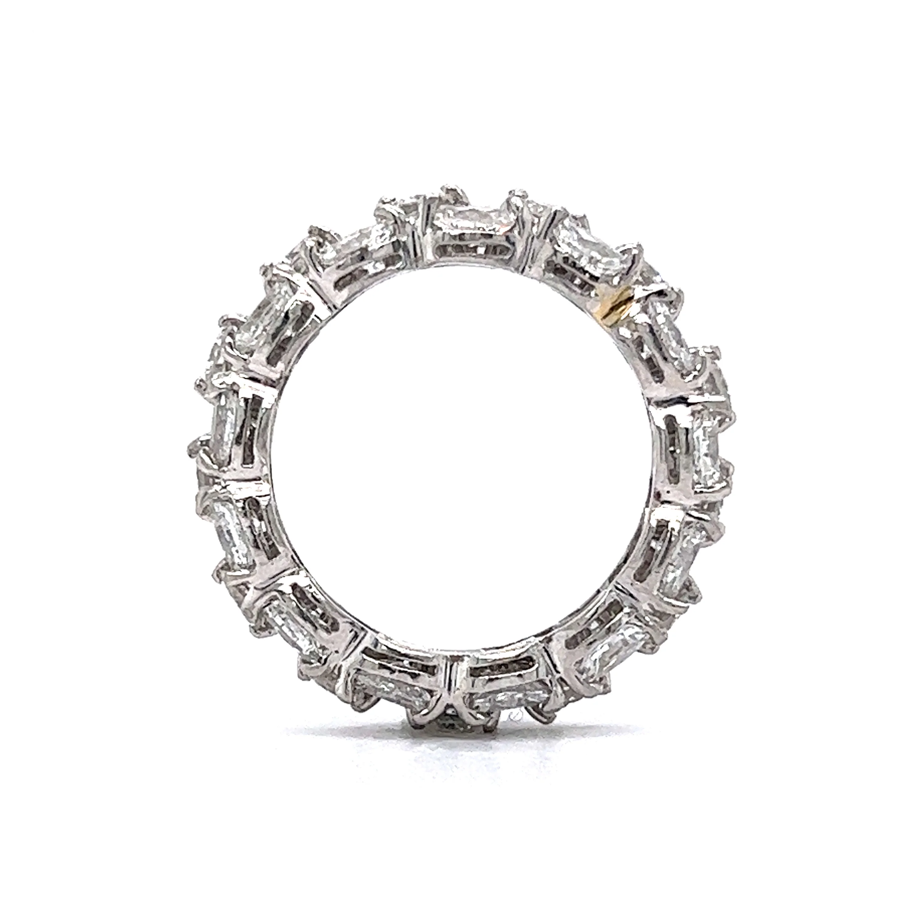 Marquise & Round Diamond Eternity Band in Platinum - Image 4