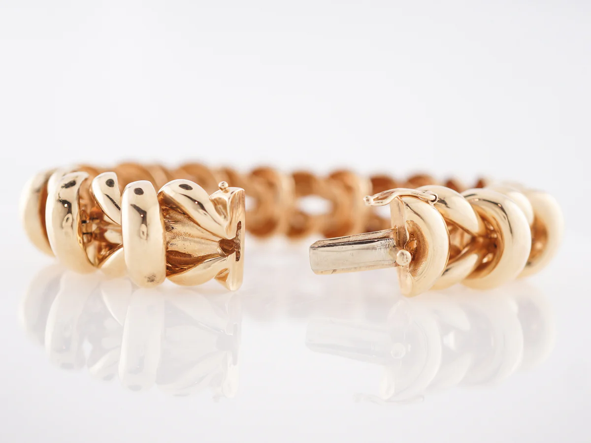 Maurice Badler Bangle Bracelet in Yellow Gold - Image 2