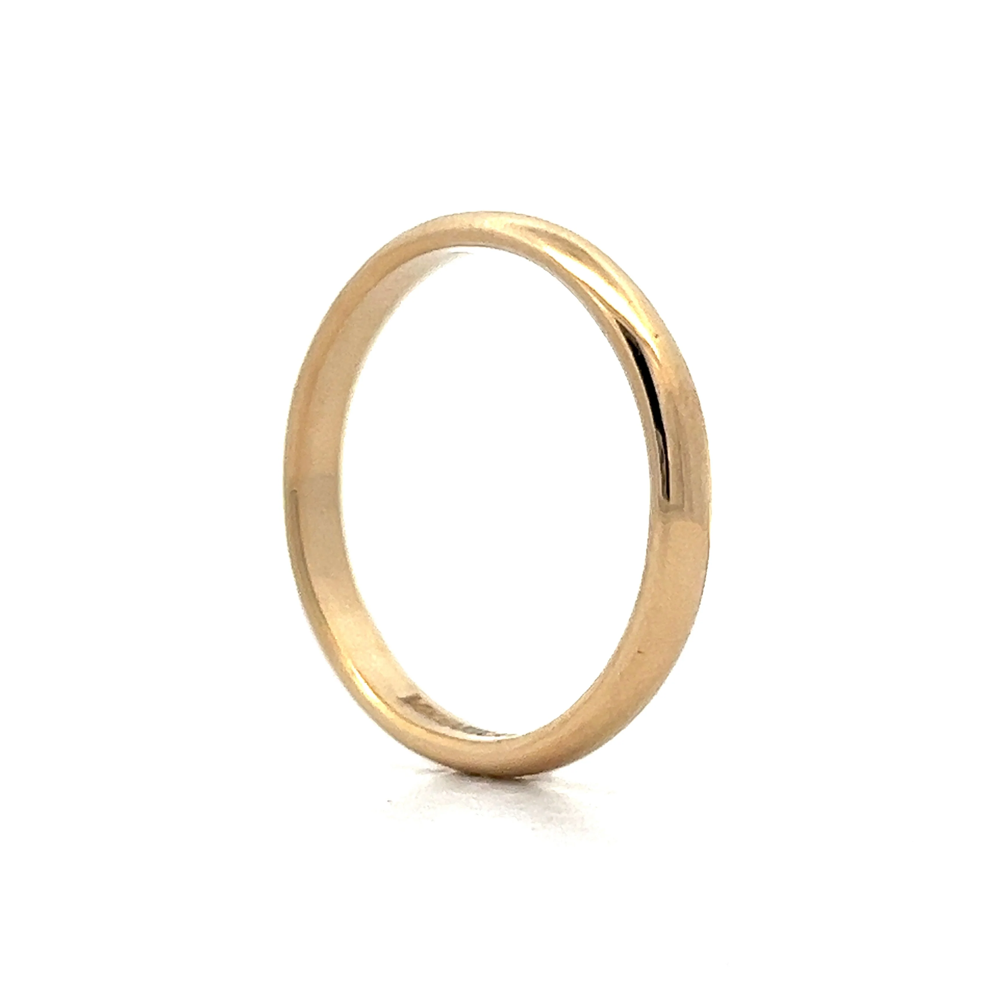 Mens 3.5mm Wedding Band in 14k Yellow Gold - Image 5