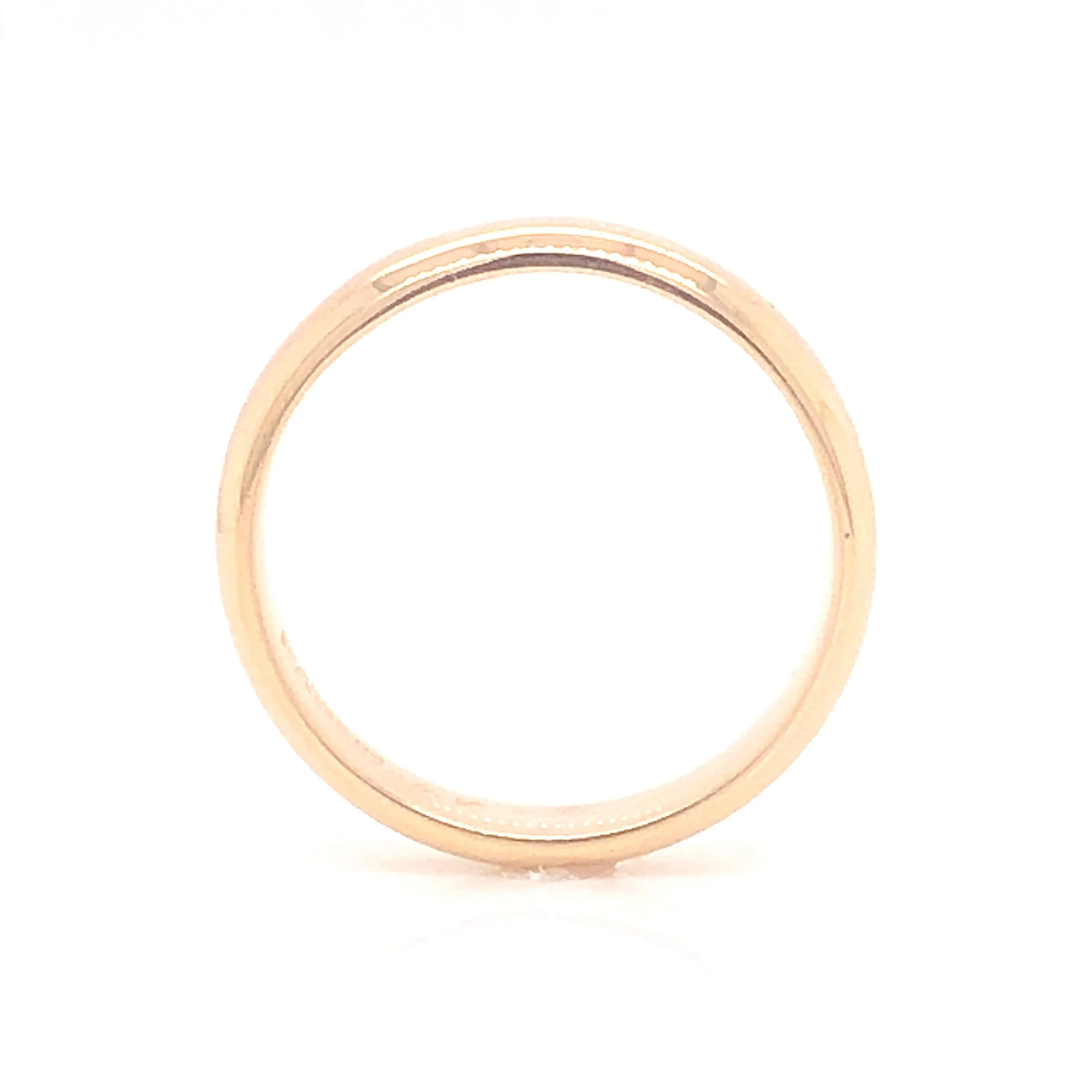 Men's 4mm Polished Wedding Band in 14k Yellow Gold - Image 3