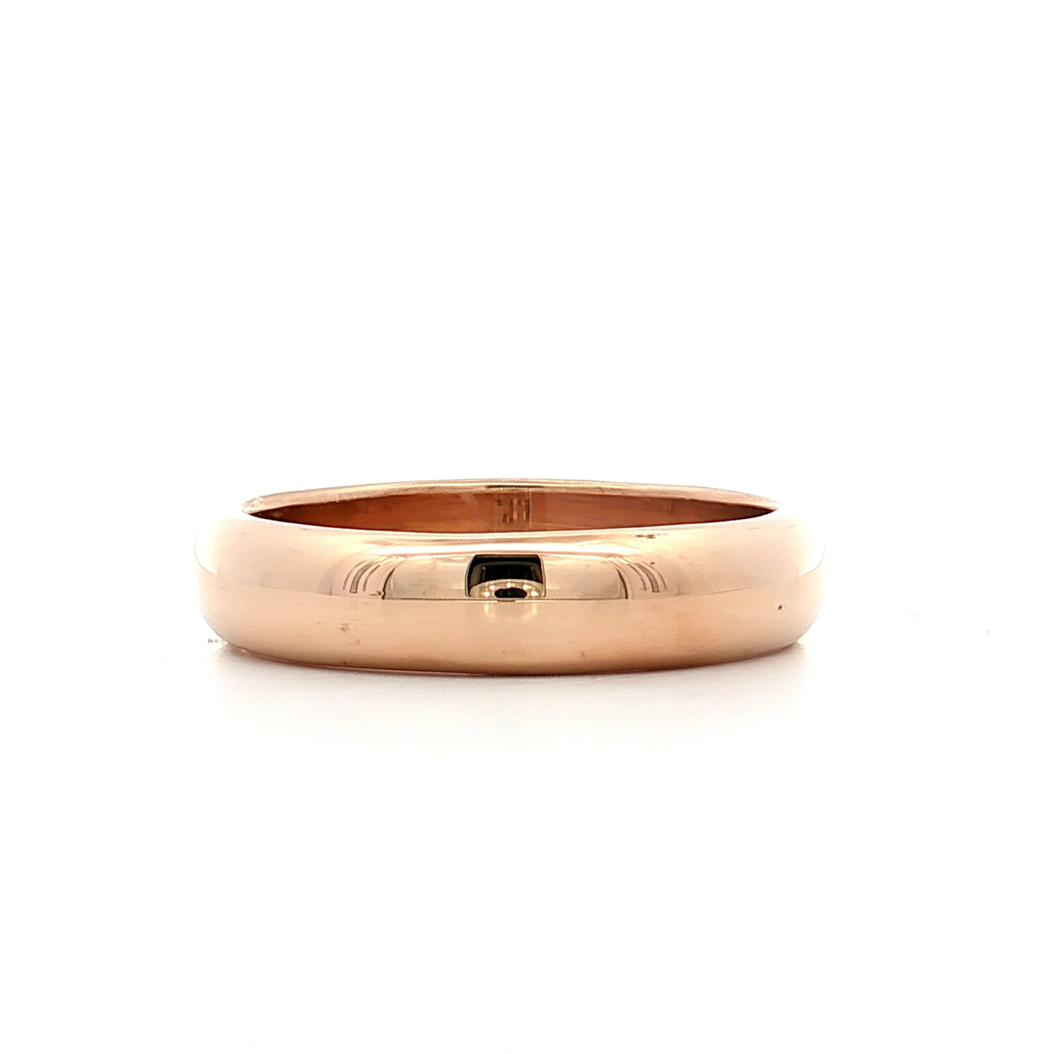 Men's 5mm Wedding Band 14k Yellow Gold - Image 2