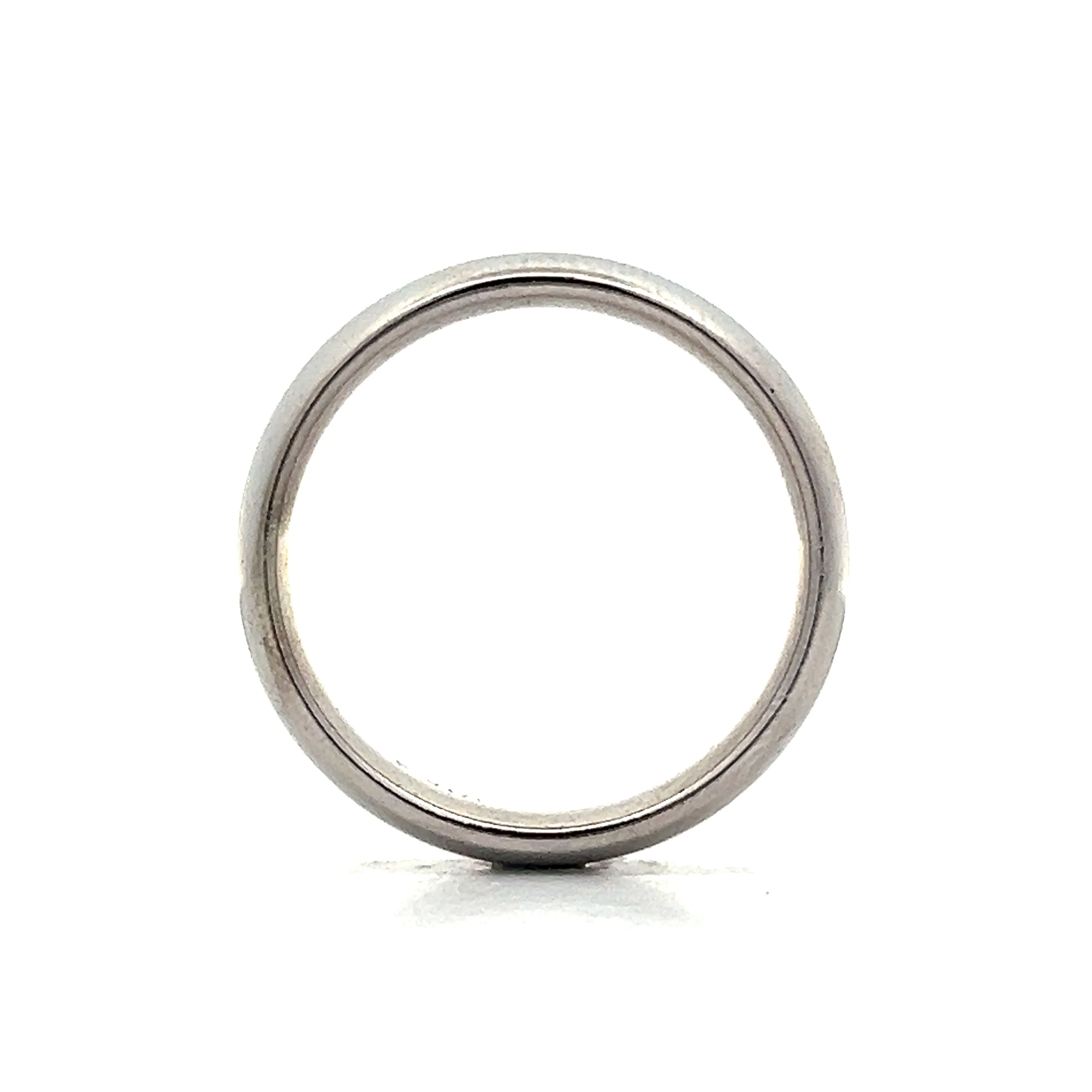 Mens 6mm Half Round Wedding Band in 18k - Image 4