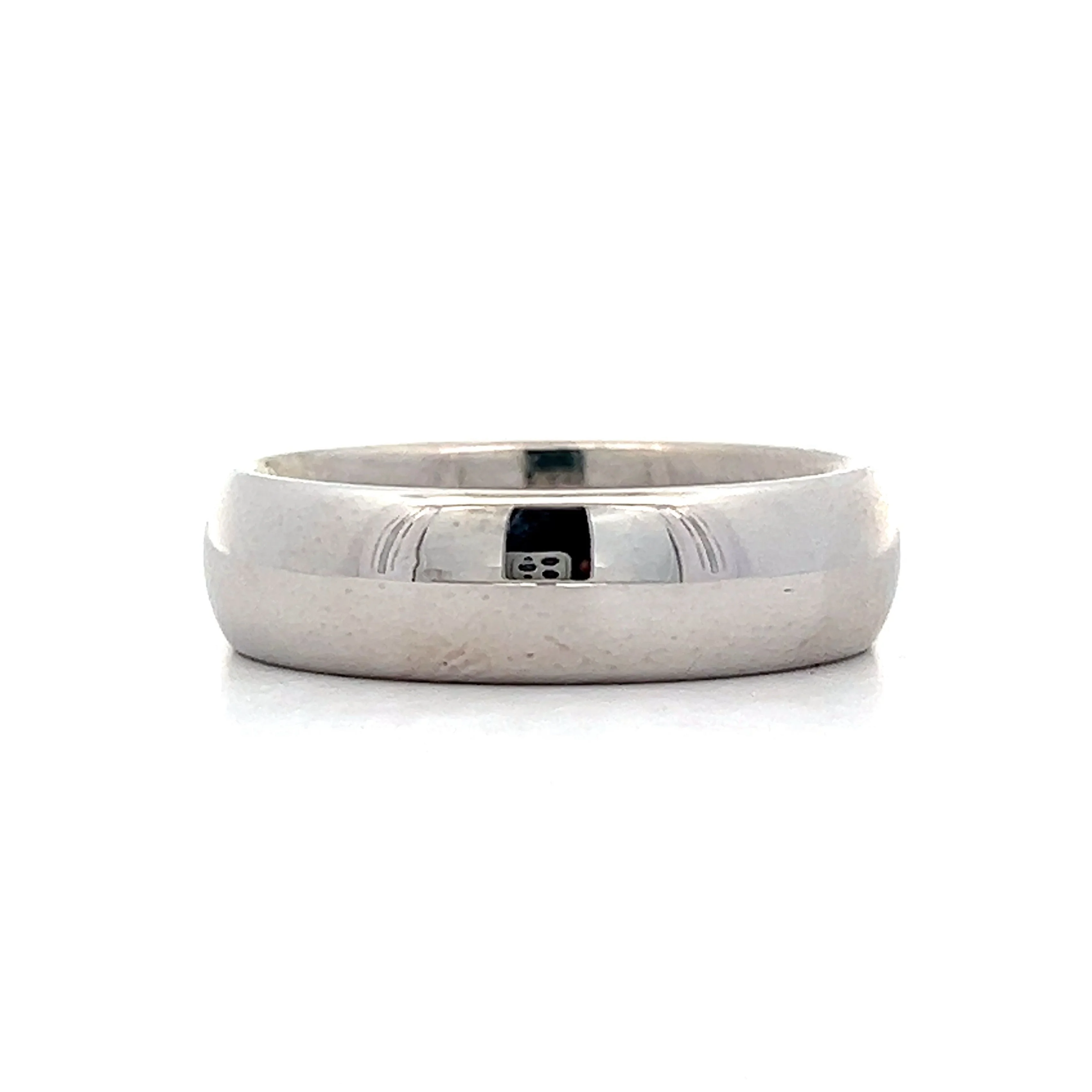 Men's 7mm Wedding Band in 14k White Gold