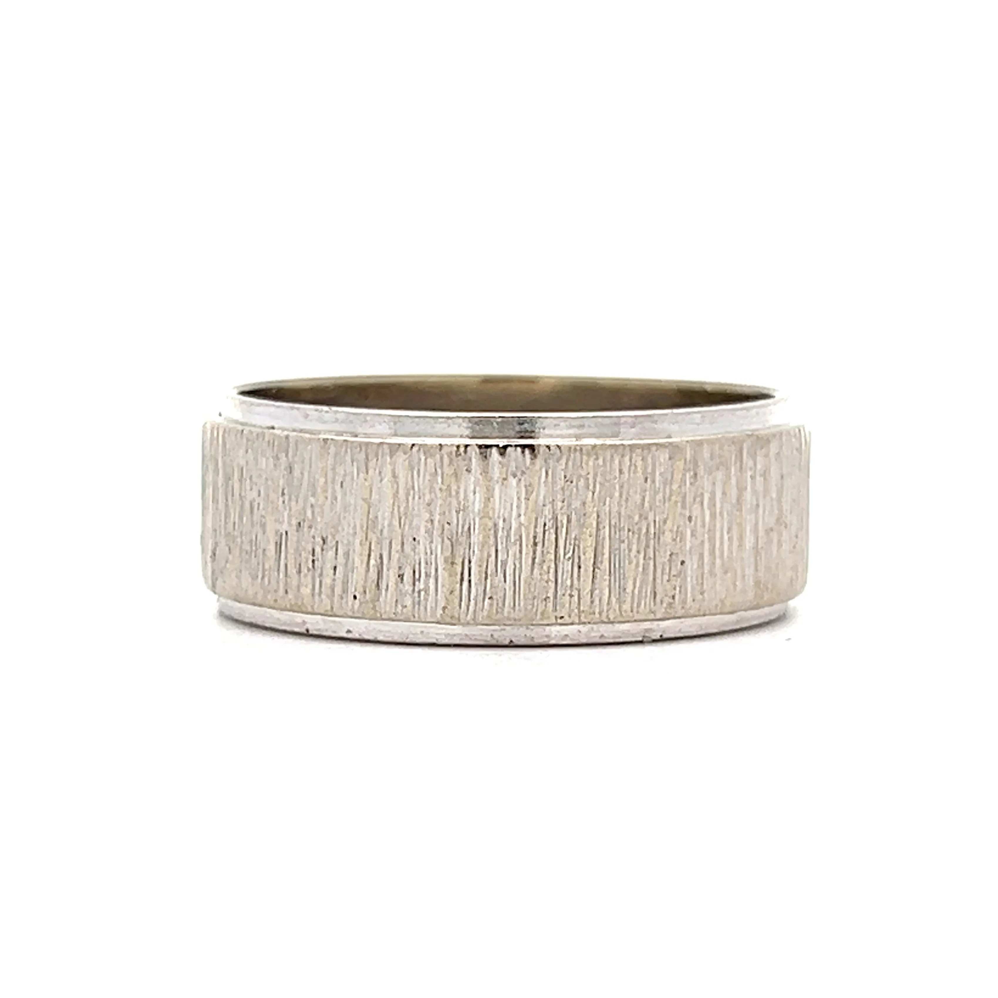 Men's 8mm Wedding Band in 14k White Gold