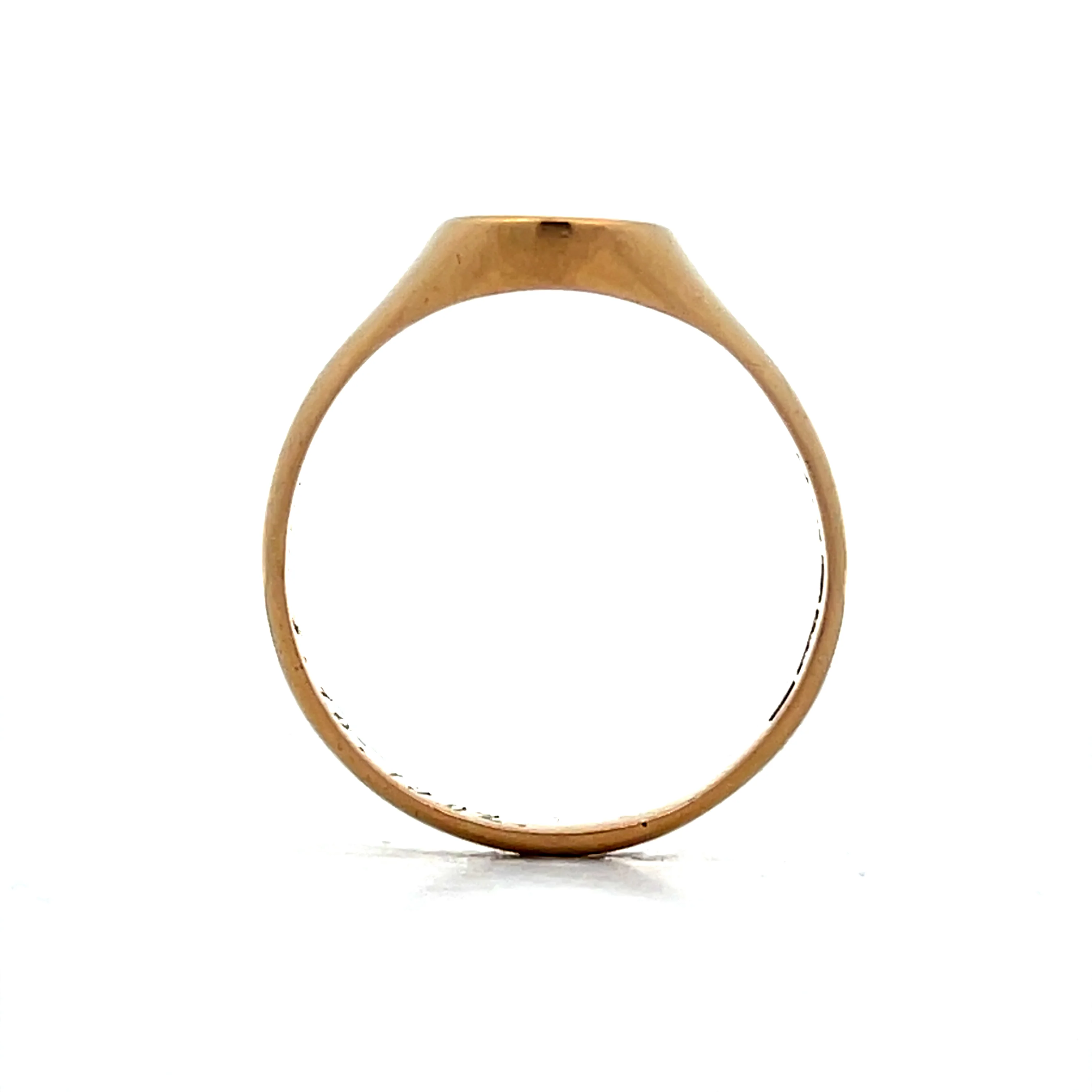 Mens Antique Edwardian Carnelian Signet Ring in 18k - Image 4