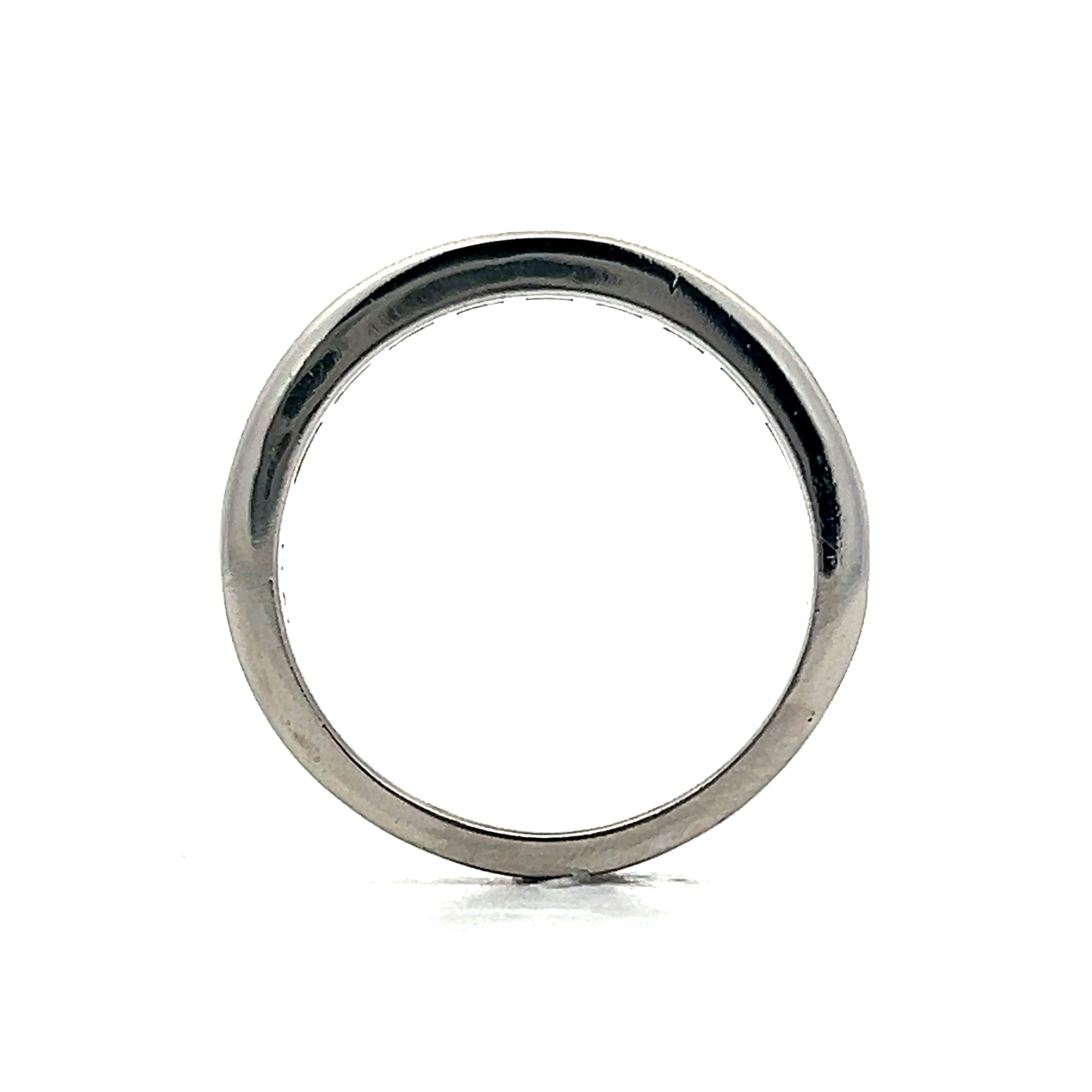 Men's Baguette Diamond Wedding Band in Platinum - Image 4