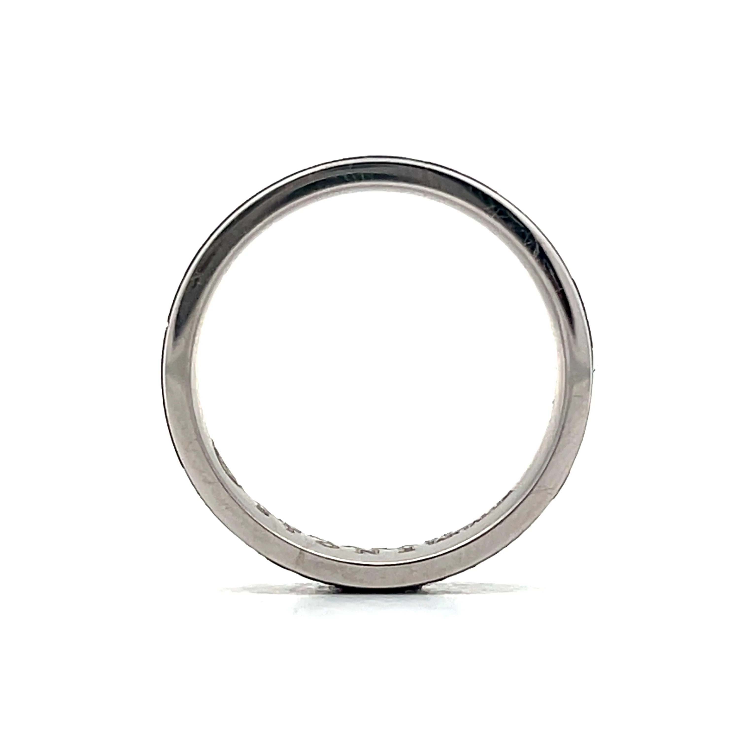Mens Black Tantalum Wedding Band in 14k - Image 4