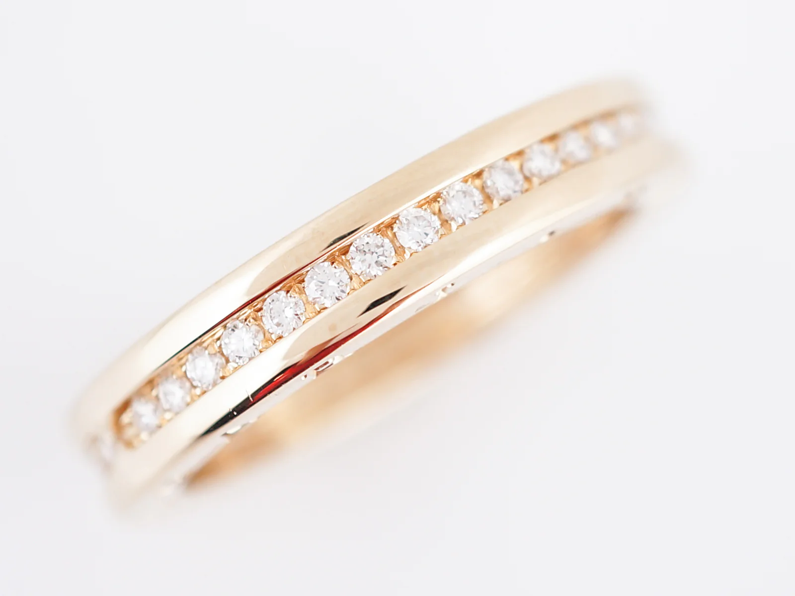 Men's Bulgari Ring Modern 1.20 Round Brilliant Cut Diamonds in 18k Yellow Gold - Image 3
