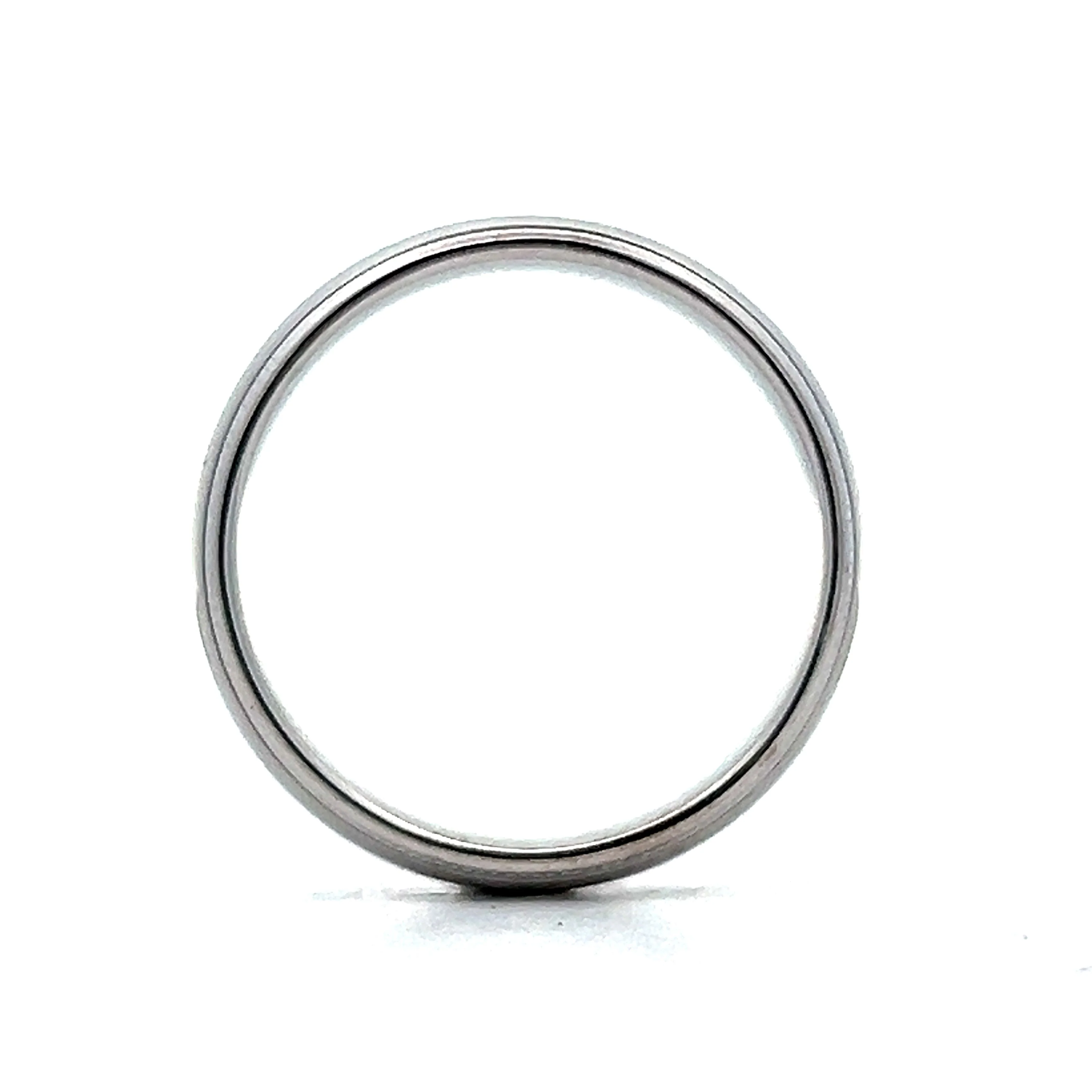 Mens Classic 5mm Milgrain Wedding Band in 14k - Image 5