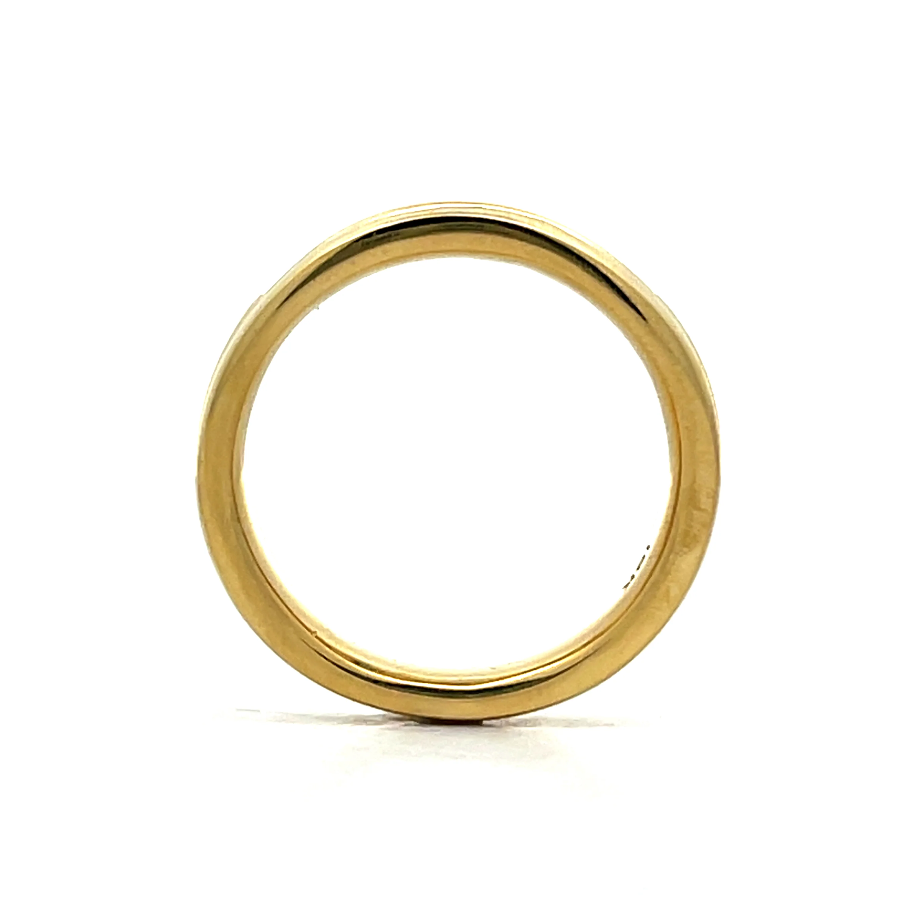 Mens Diamond & Sapphire Wedding Band in 18k - Image 4