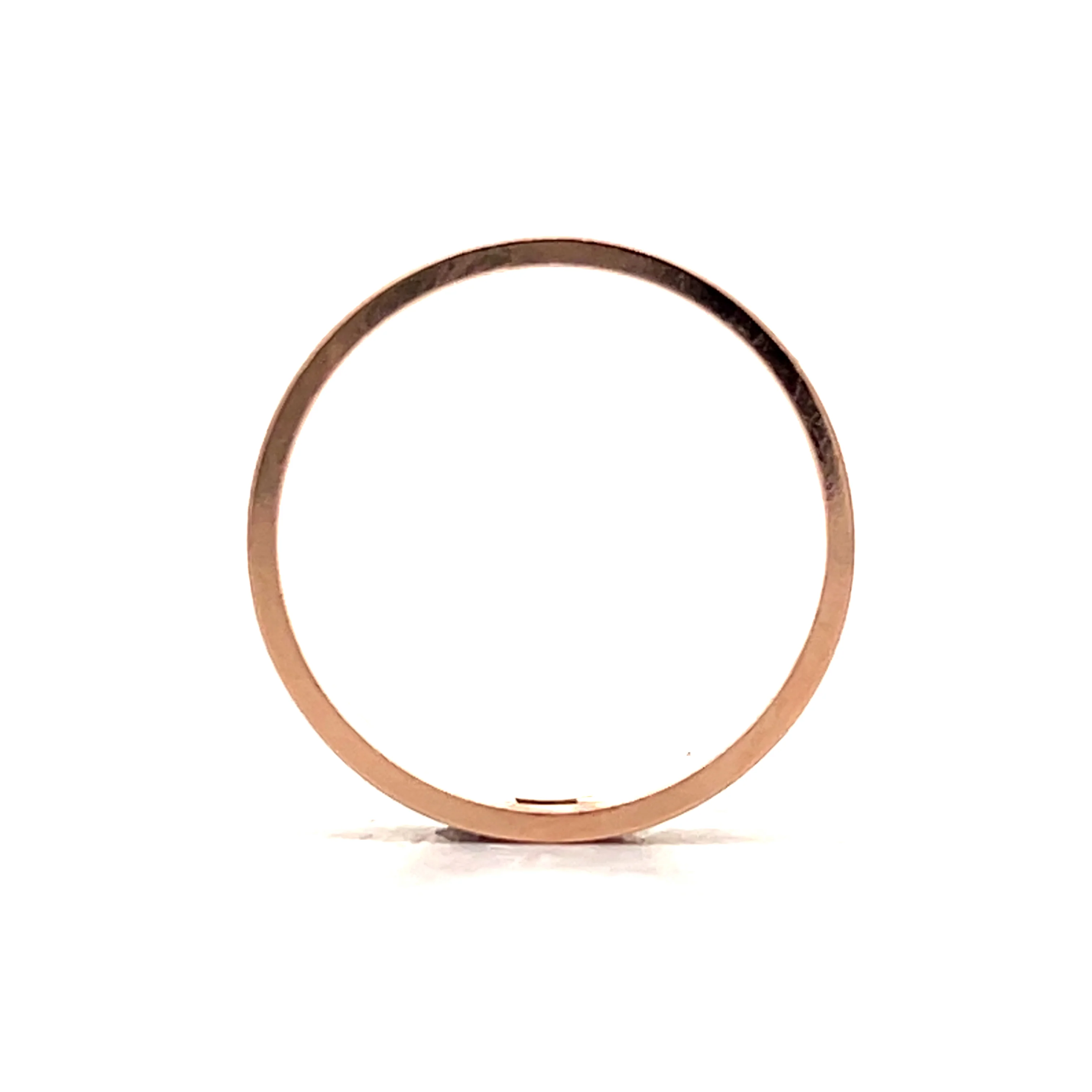 Mens Victorian Geometric Wedding Band in 14k Rose Gold - Image 4