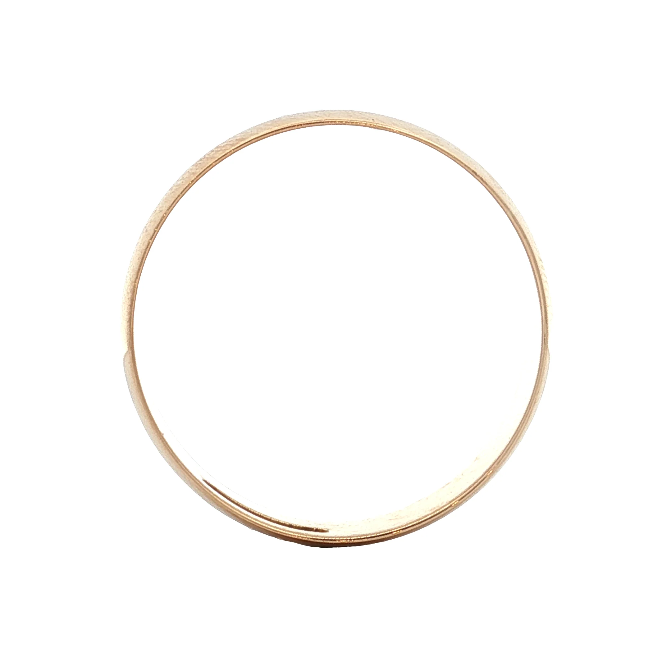 Mens Vintage 6mm Half round Wedding Band 14k - Image 4