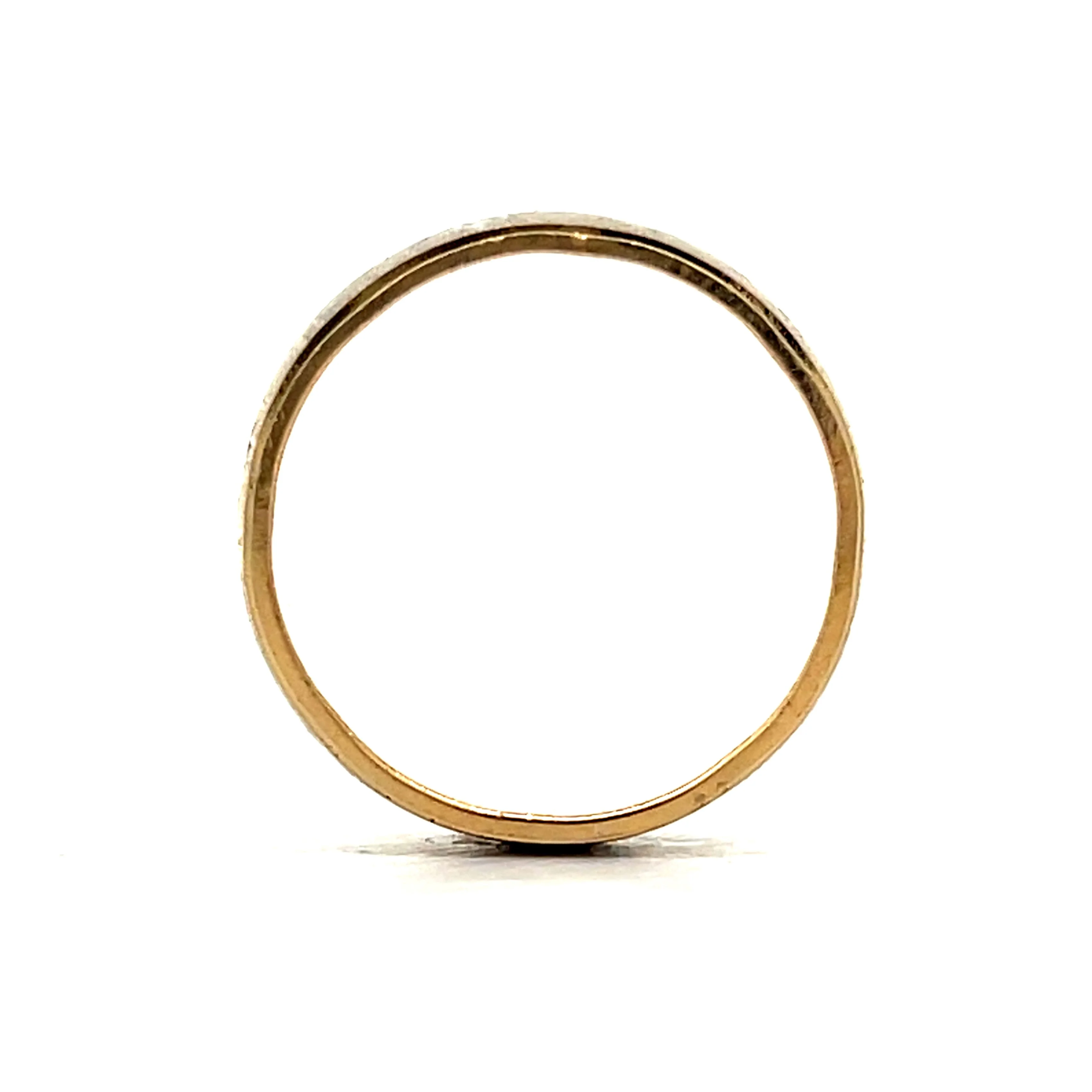 Mens Vintage 7.75mm Wedding Band in 14k - Image 4