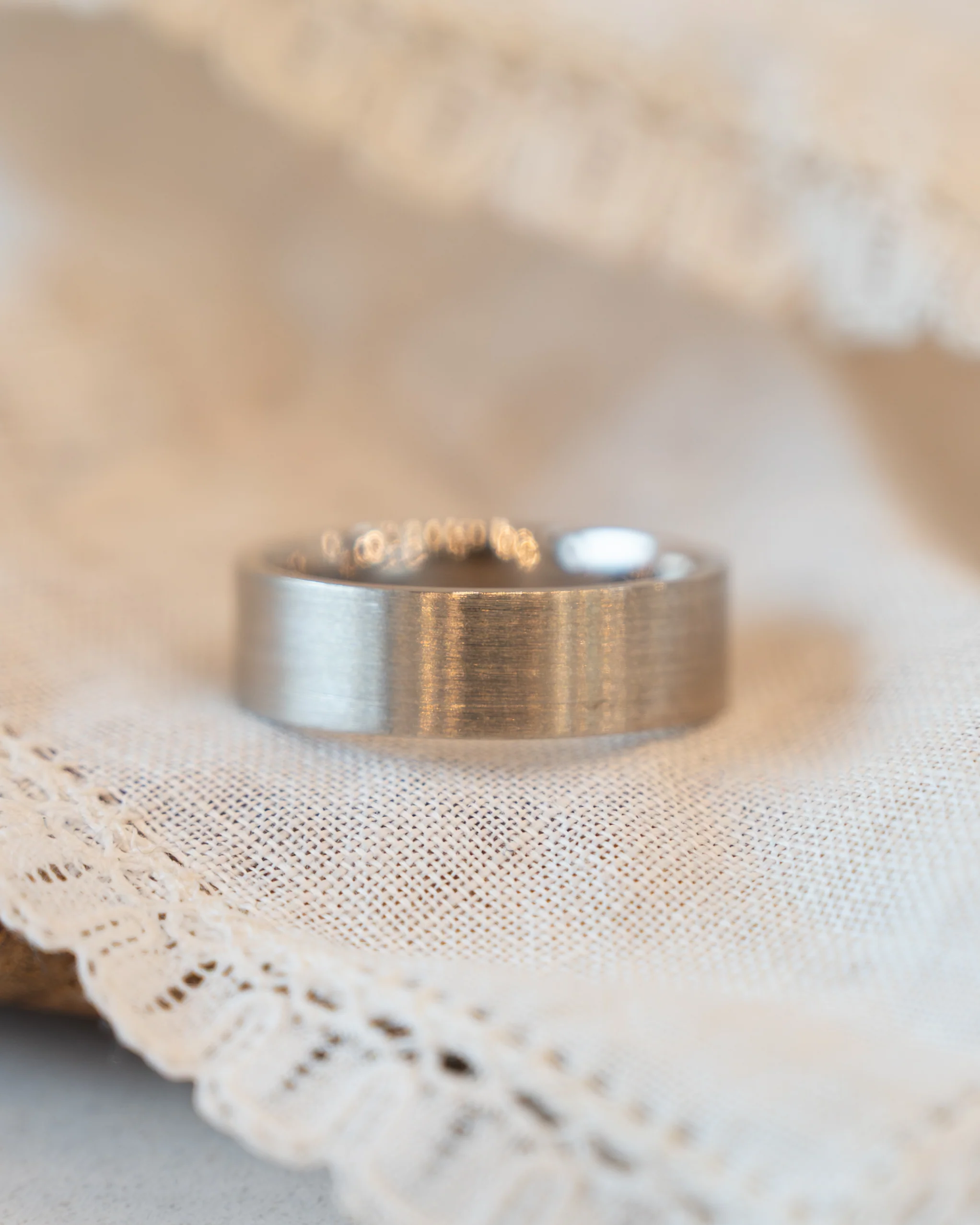 Men's Wedding Band 14k White Gold - Image 6
