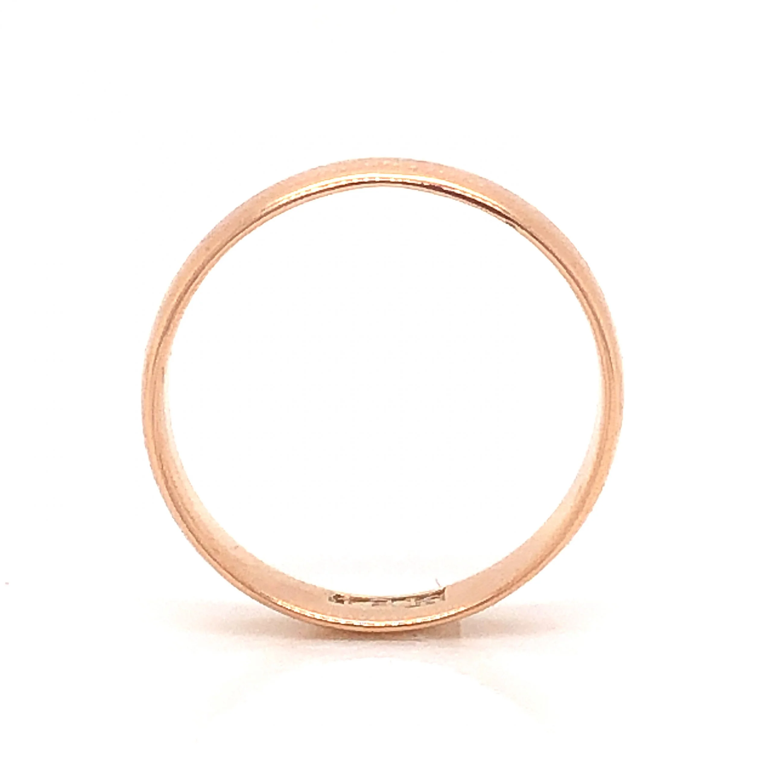 Mid-Century 5mm Wedding Band in 18k Rose Gold - Image 2