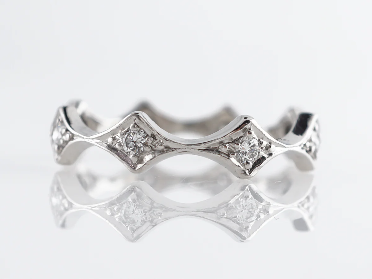 Mid-Century Diamond Eternity Ring in Platinum - Image 2