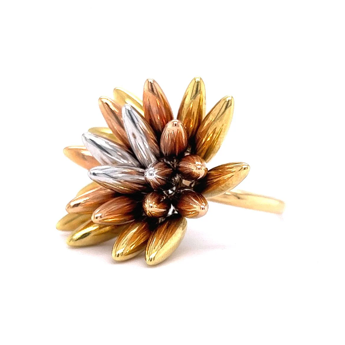 Mixed Metal Starburst Right Hand Ring - Image 2