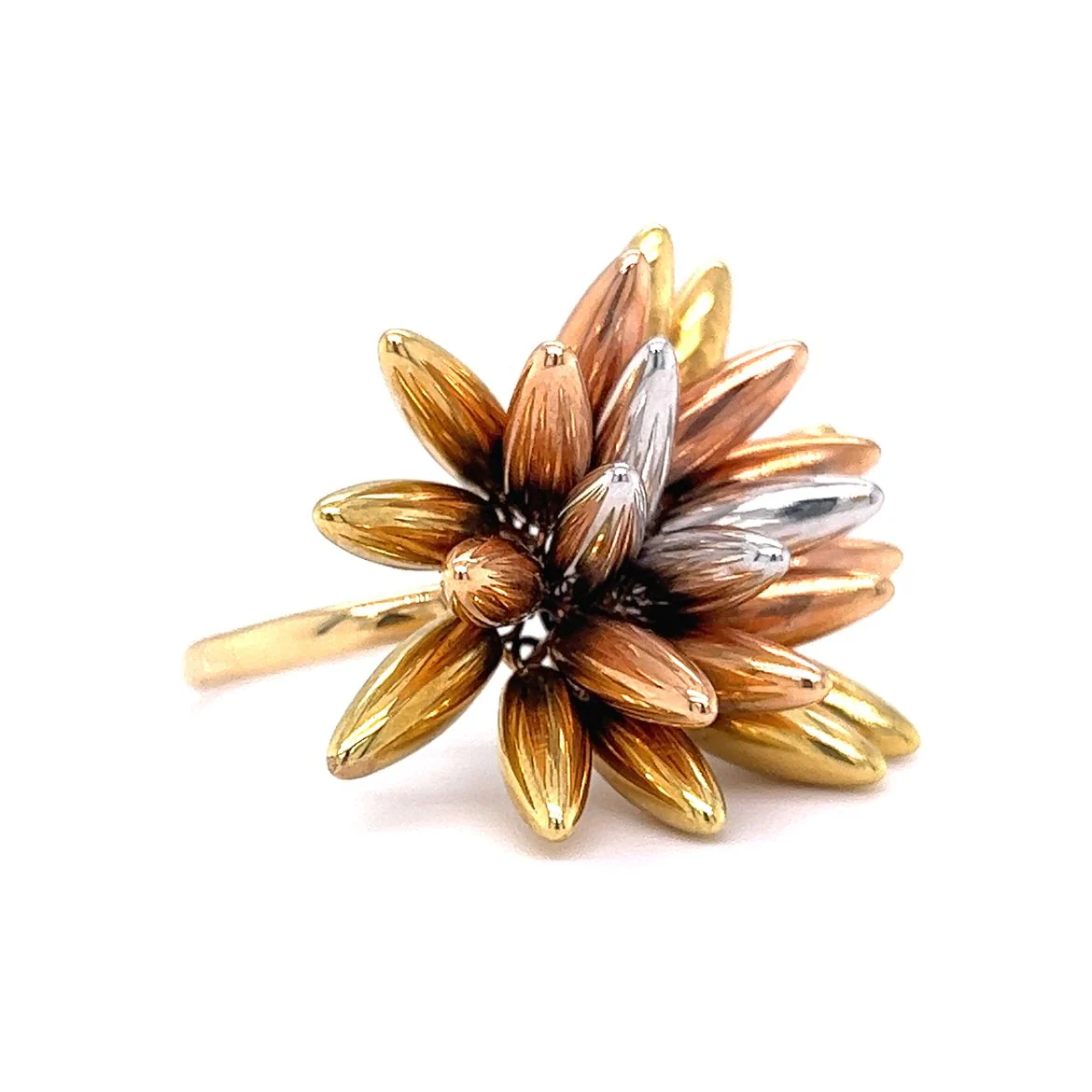 Mixed Metal Starburst Right Hand Ring - Image 3