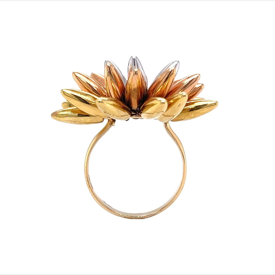 Mixed Metal Starburst Right Hand Ring - Image 4