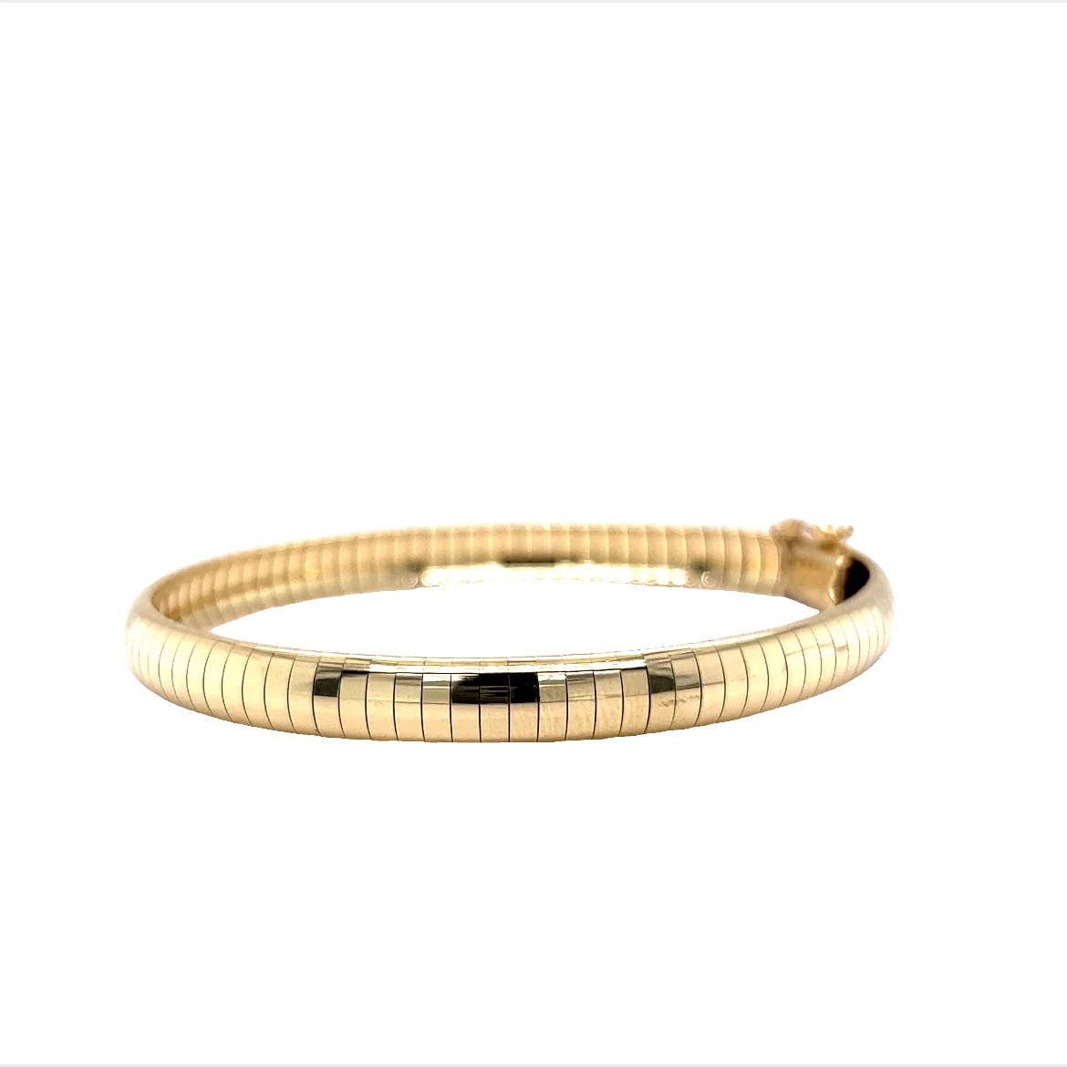 Modern 6mm Omega Bracelet in 14k Yellow Gold - Image 3