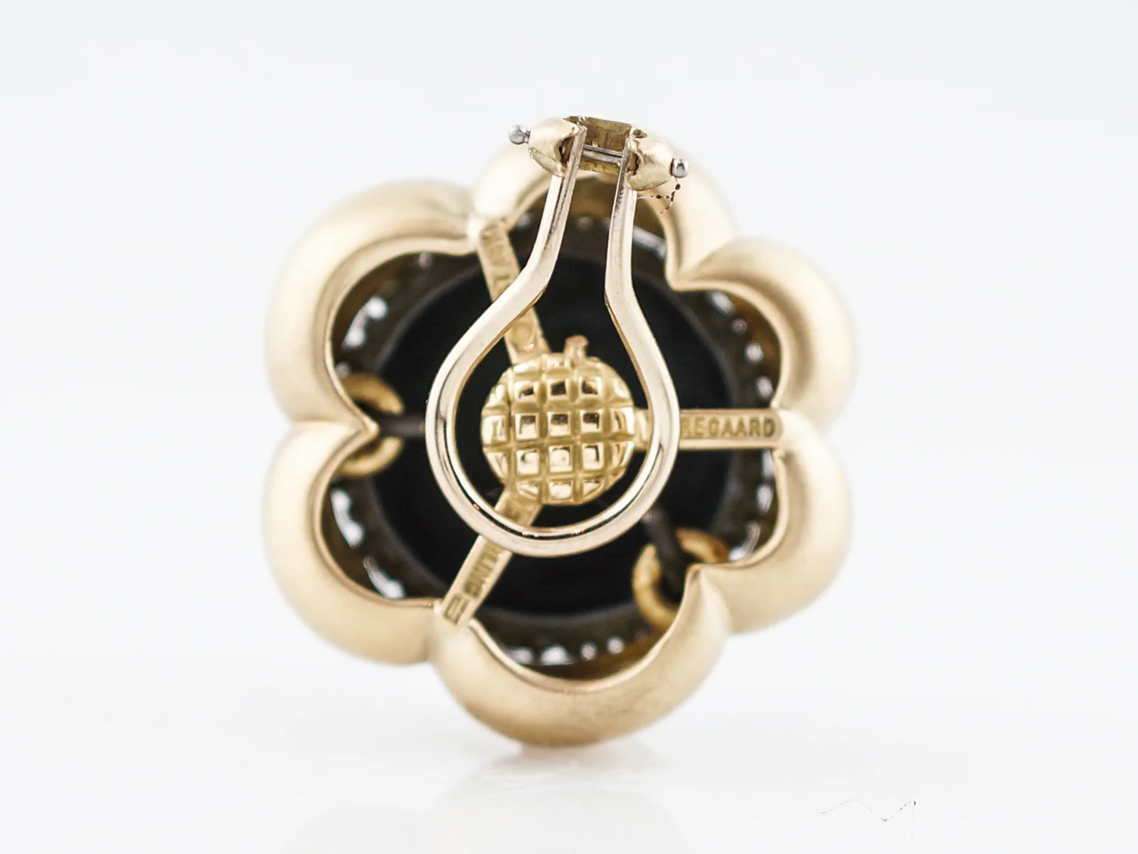 Modern Boregaard Earrings in 18k Yellow Gold & Silver - Image 6