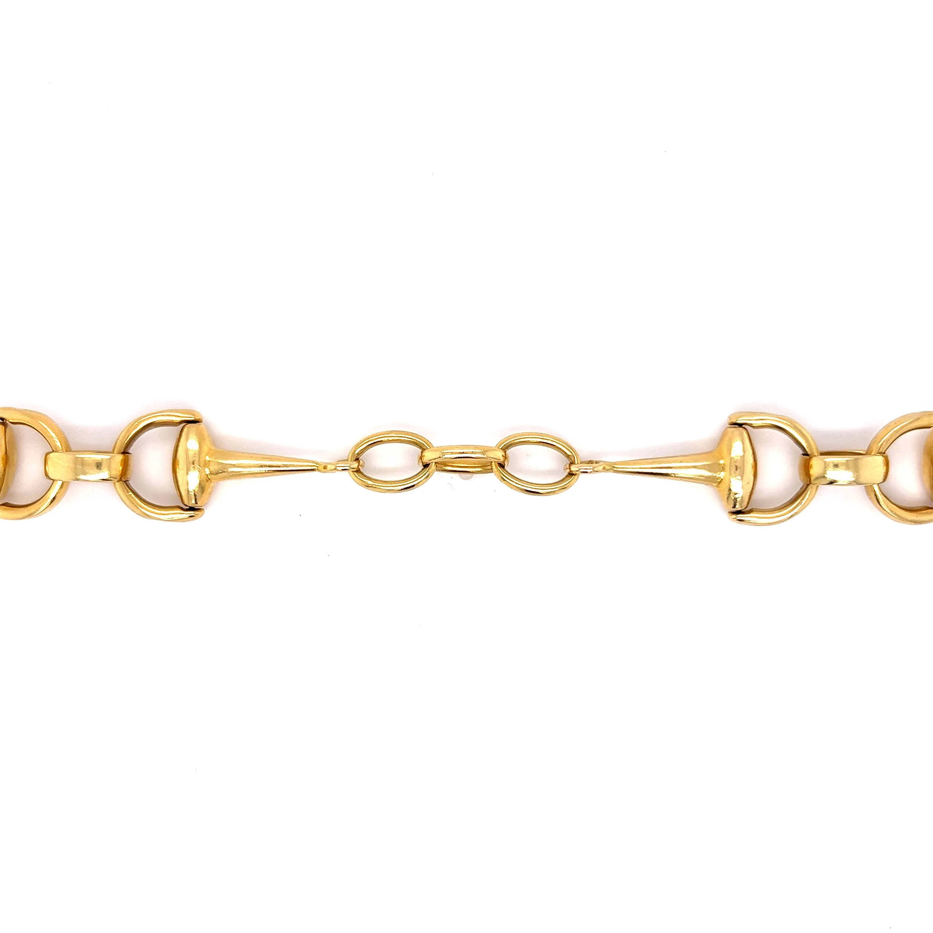 Modern Bridle Link Bracelet in 18k Yellow Gold - Image 5